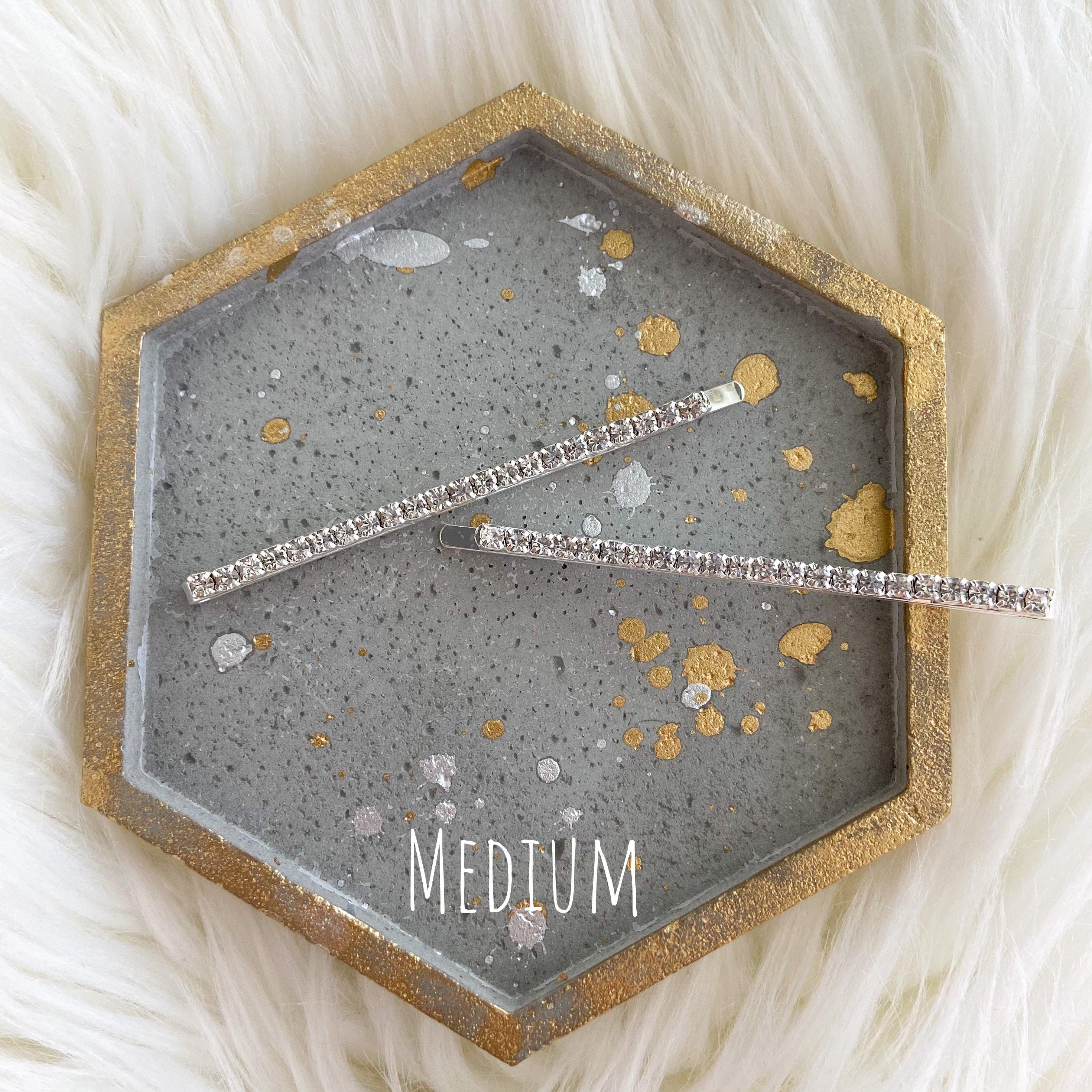 Double Rhinestone Hair Pin Set - 3 Sizes - Image 7
