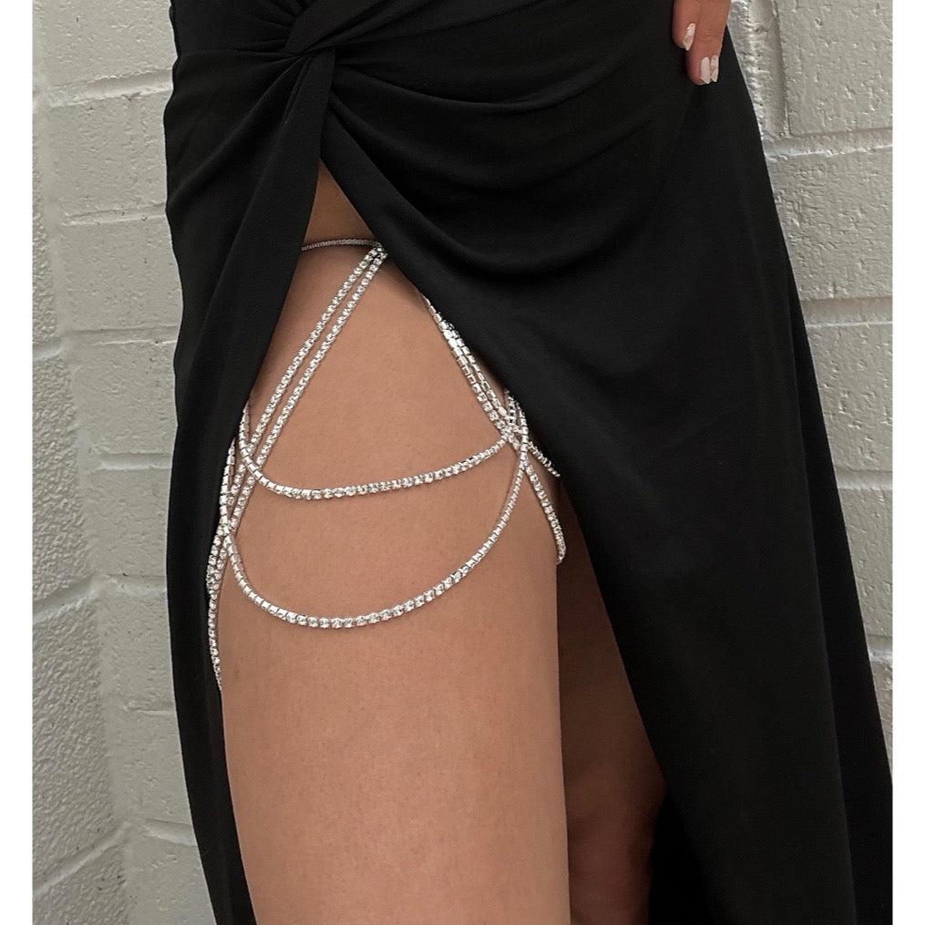 Drippin Glam Rhinestone Leg Chain - LAST CHANCE! - Image 14