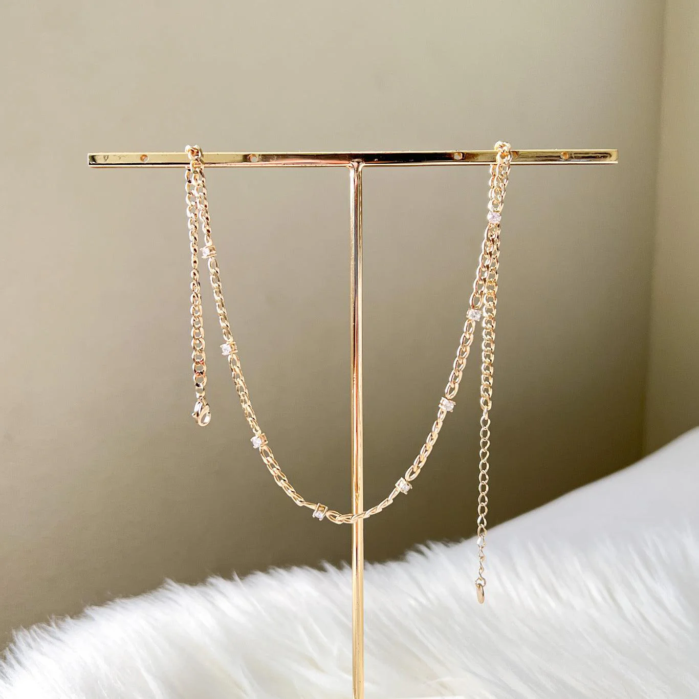 Elle Sparkle Studded Chain Necklace - LAST CHANCE! - Image 16