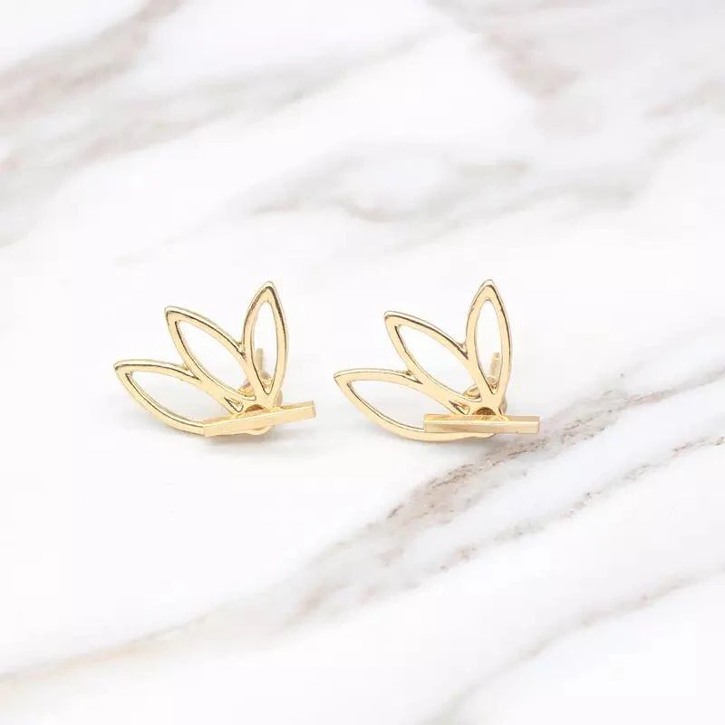Flower Back Ear Jacket Earrings - LAST CHANCE! - Image 13