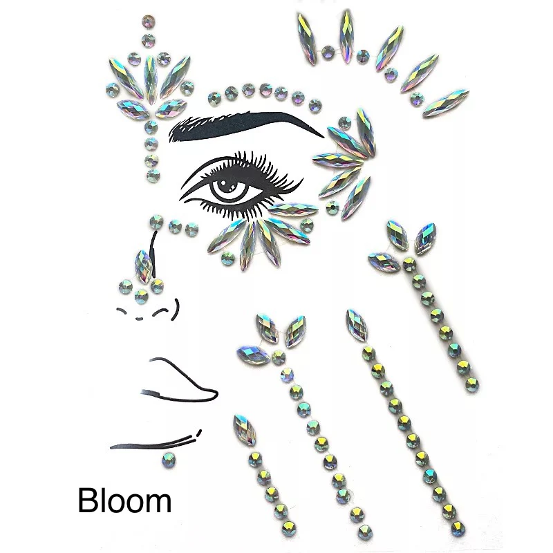 Flower Child Butterflies Face & Body Jewels - Image 5