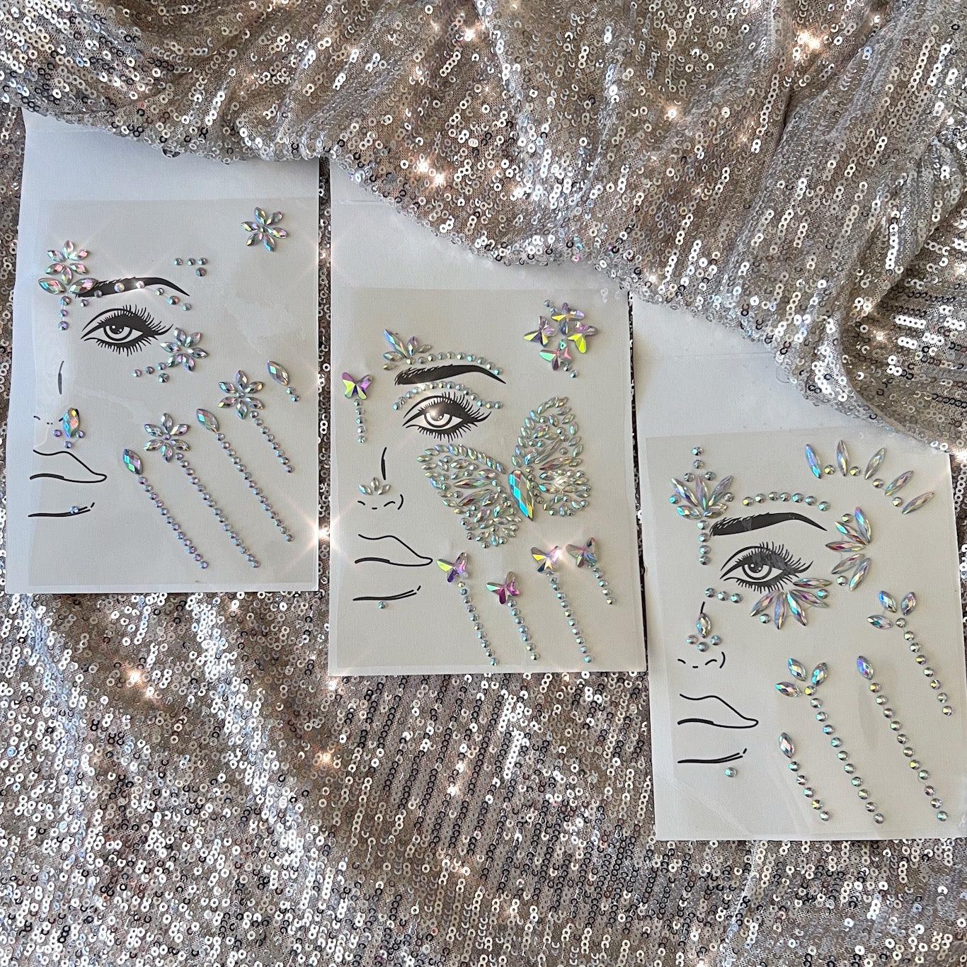 Flower Child Butterflies Face & Body Jewels - Image 7