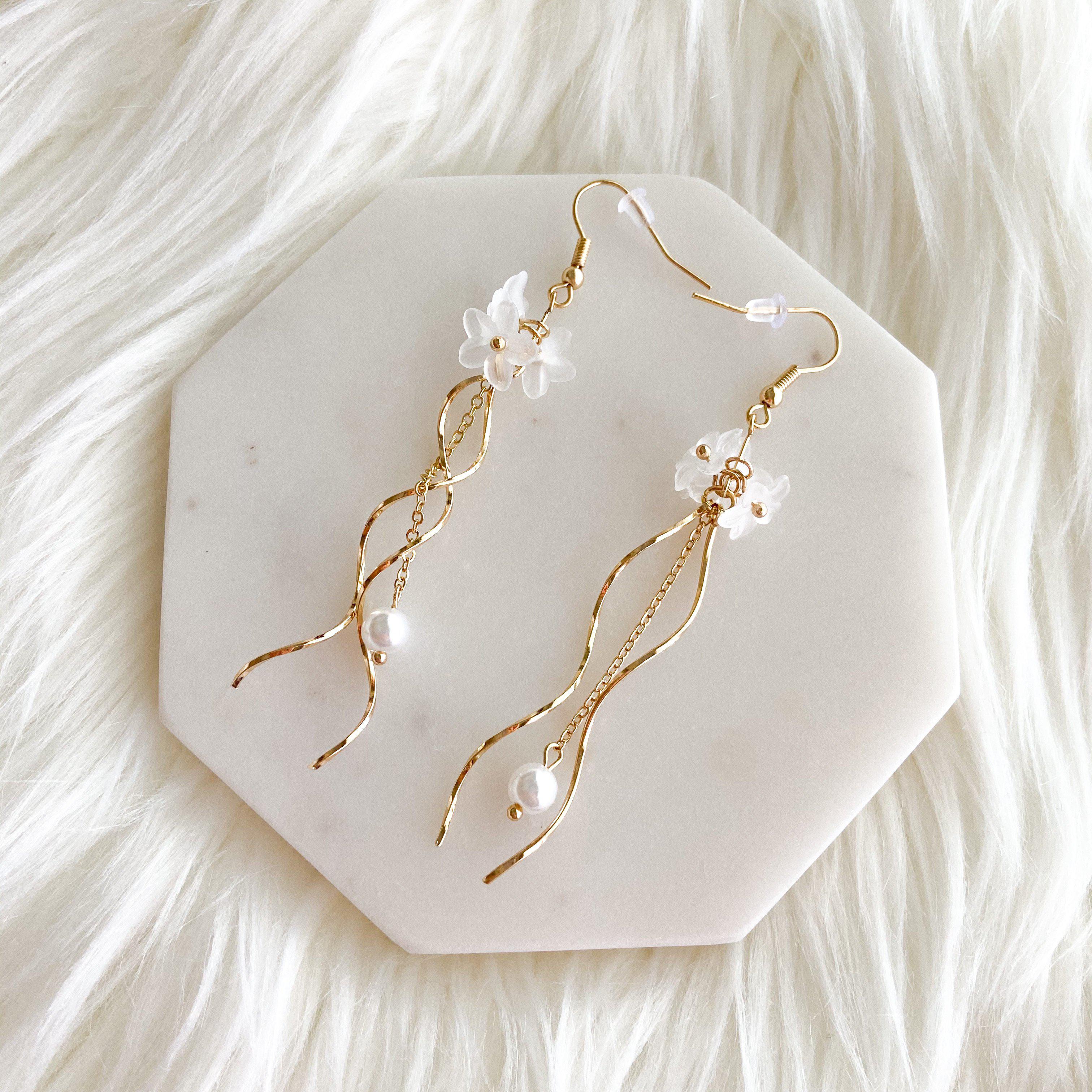 Frosted Floral Earrings - 7 Styles - Image 31