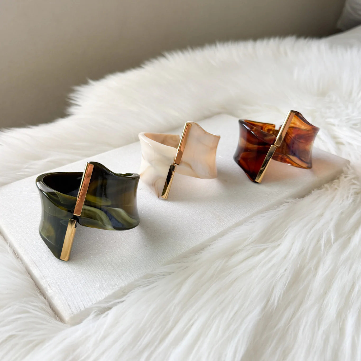 Gaia Sculptural Statement Bracelet - Image 17
