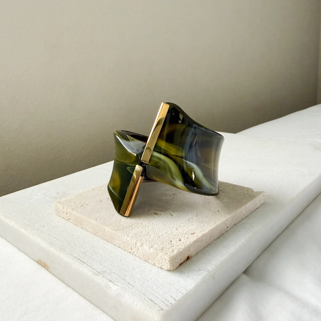 Gaia Sculptural Statement Bracelet - Image 3