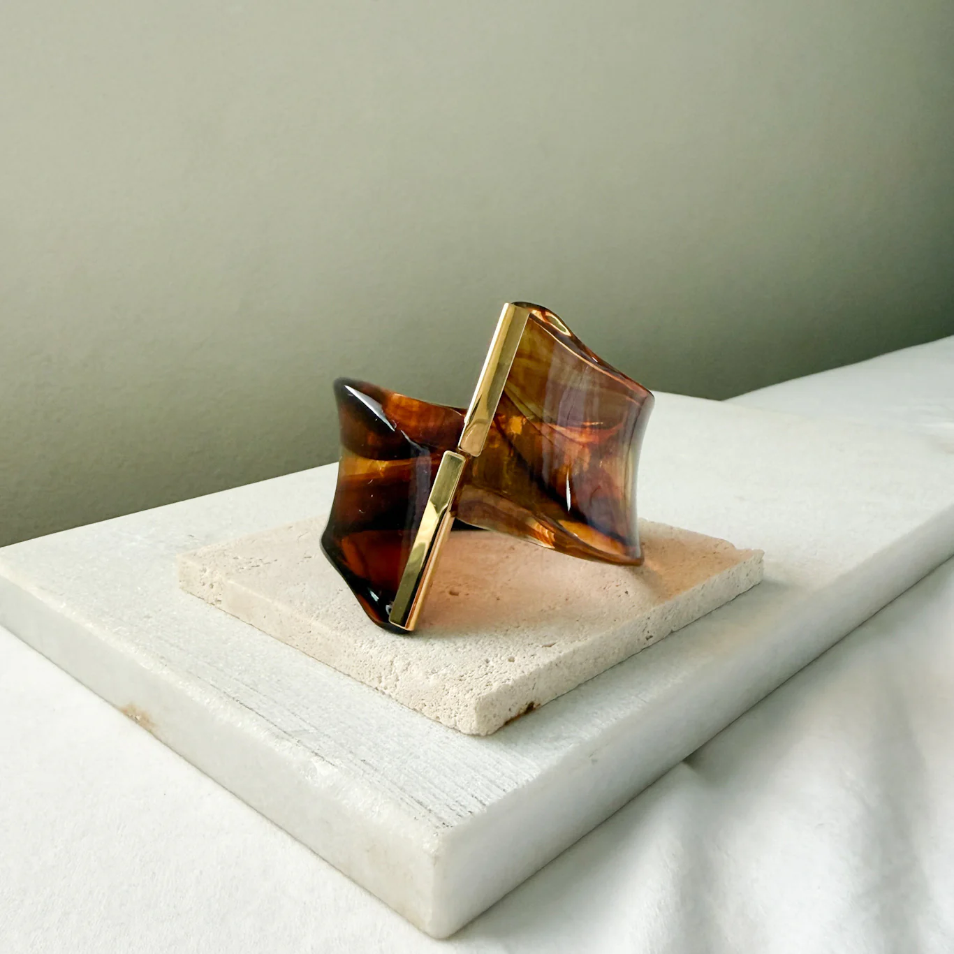 Gaia Sculptural Statement Bracelet - Image 4