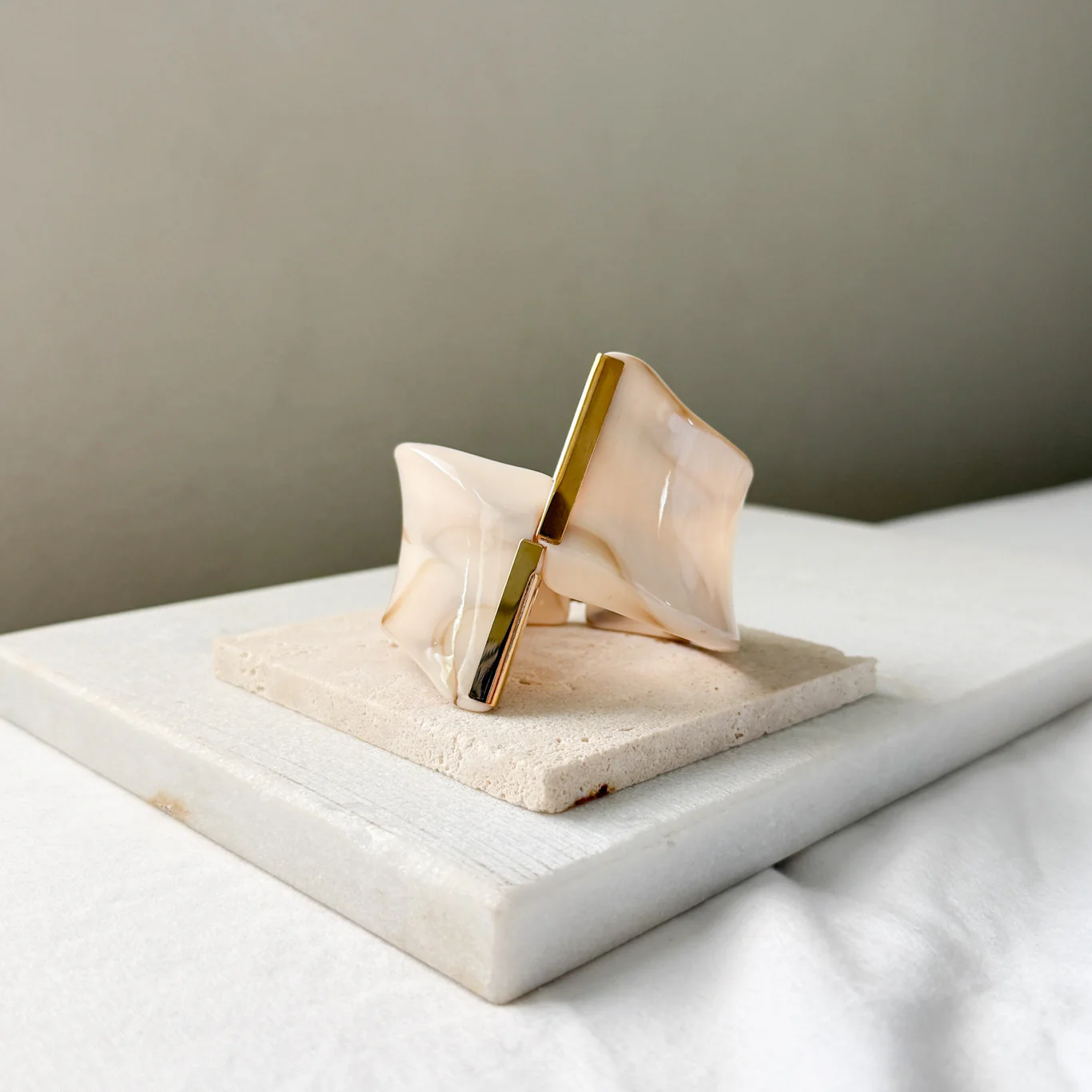 Gaia Sculptural Statement Bracelet - Image 5