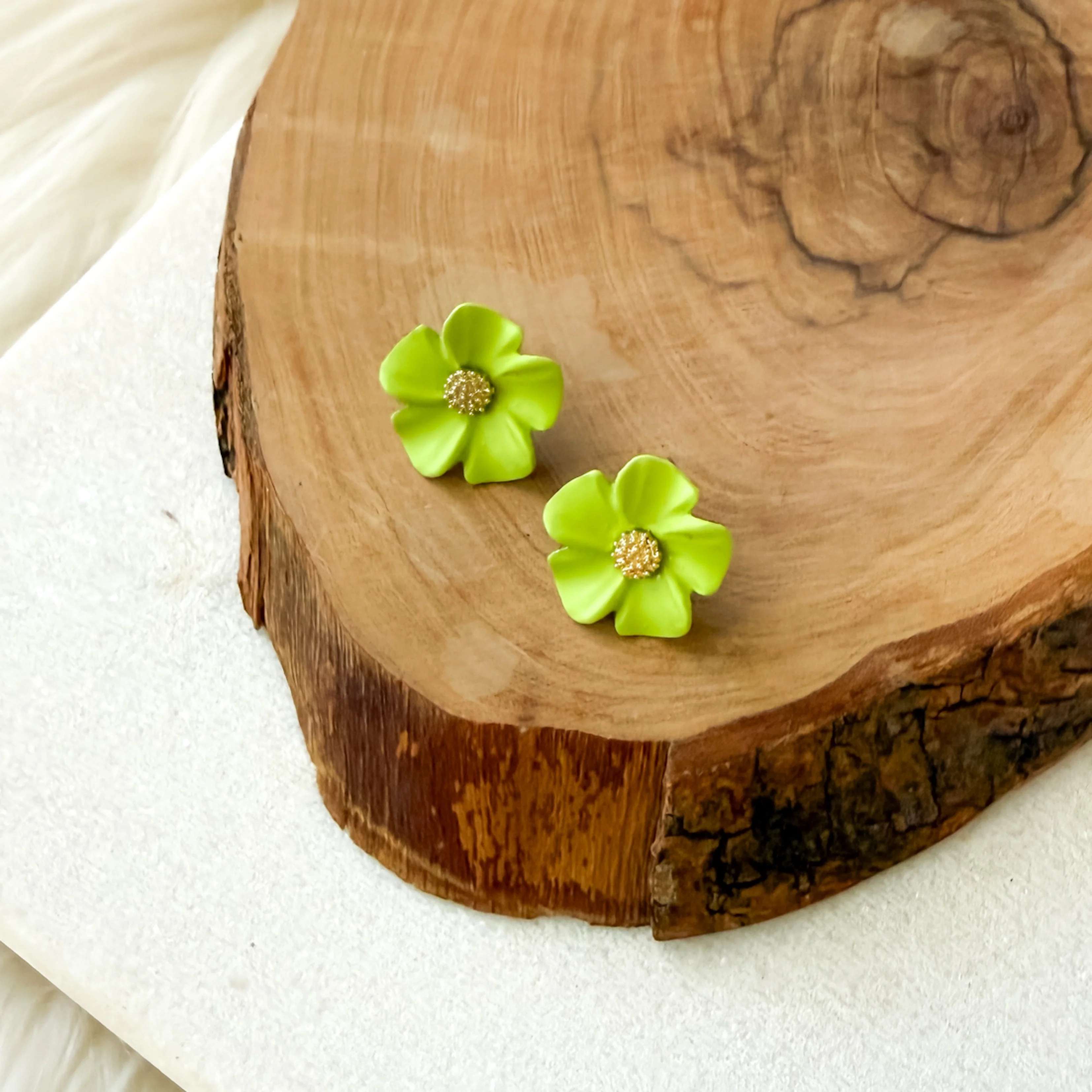 Gardenia Blossom Earrings - Image 10