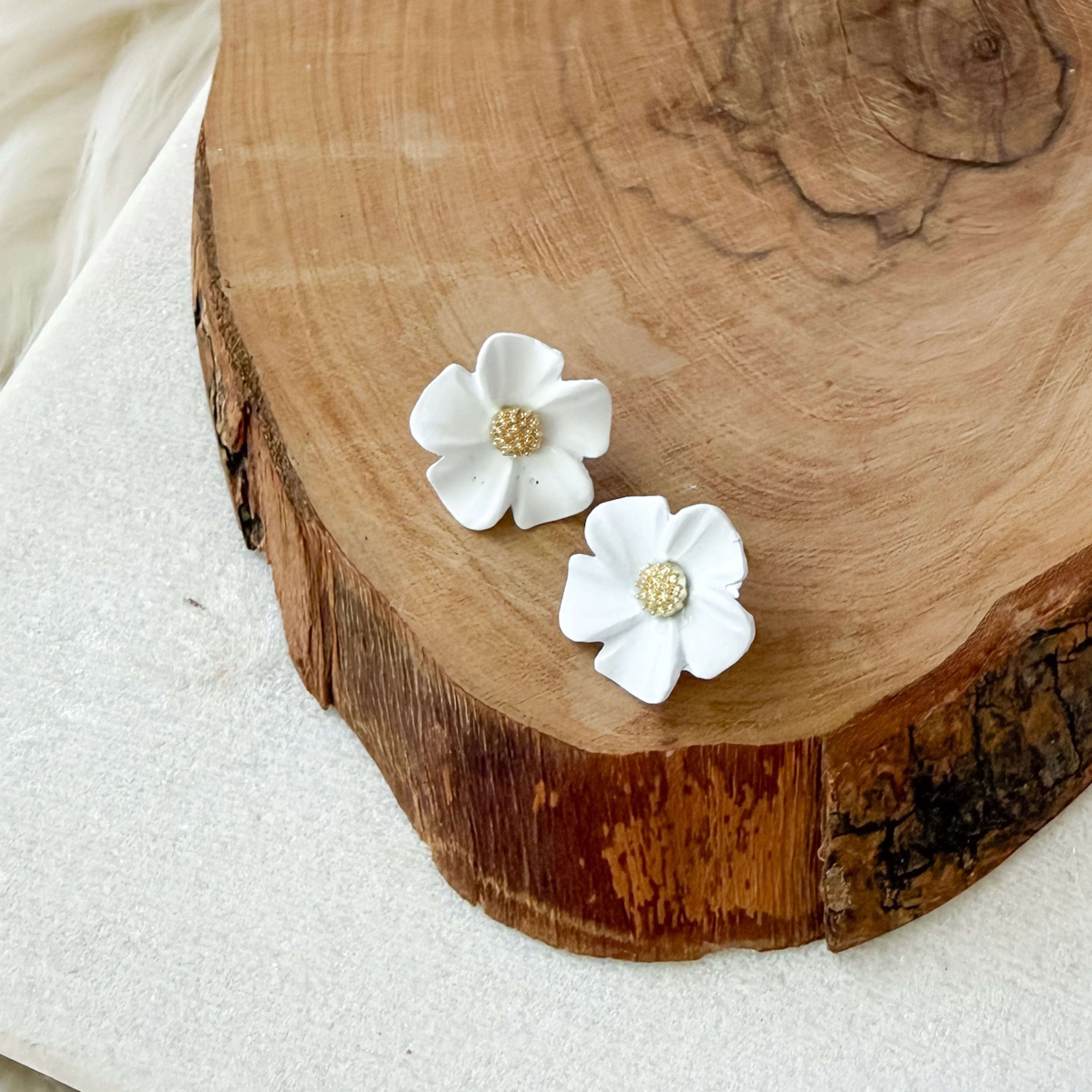 Gardenia Blossom Earrings - Image 12