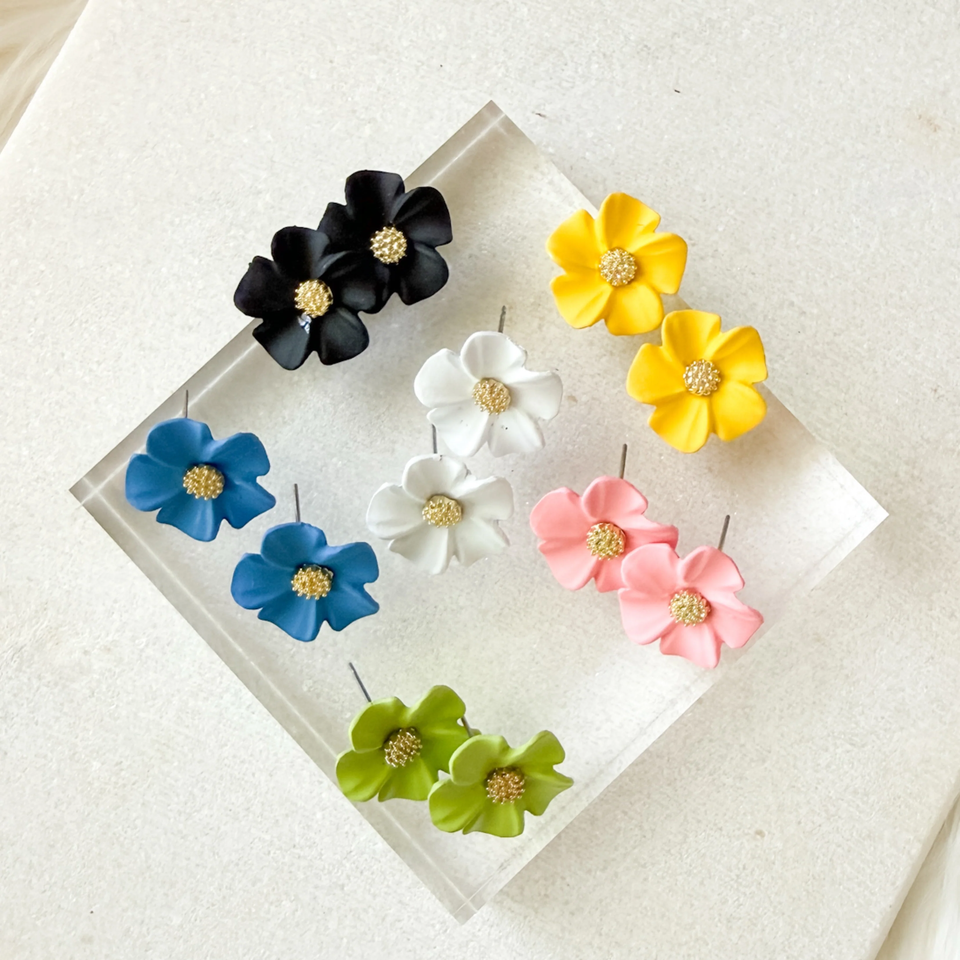 Gardenia Blossom Earrings - Image 2