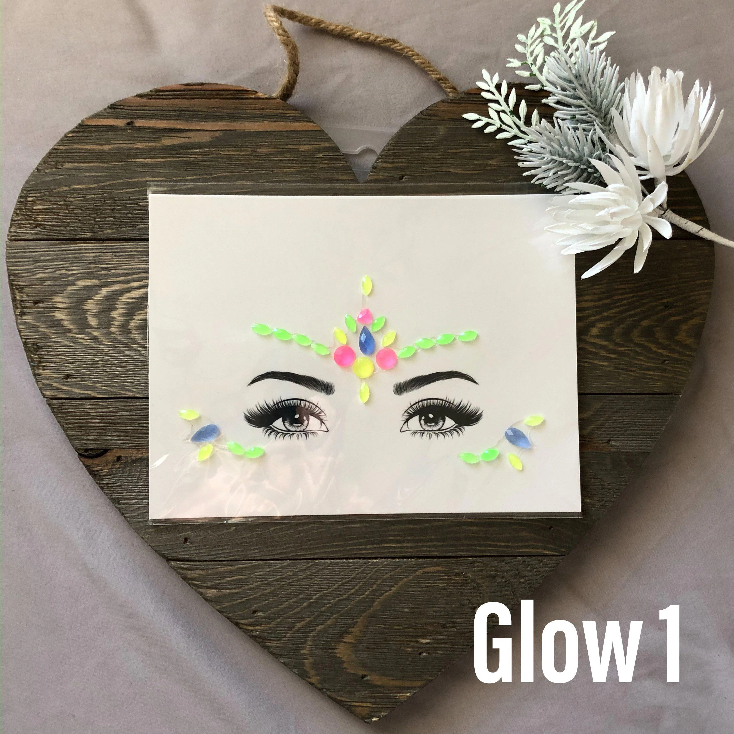Glow in the Dark Face Gems - 14 Designs - Image 18