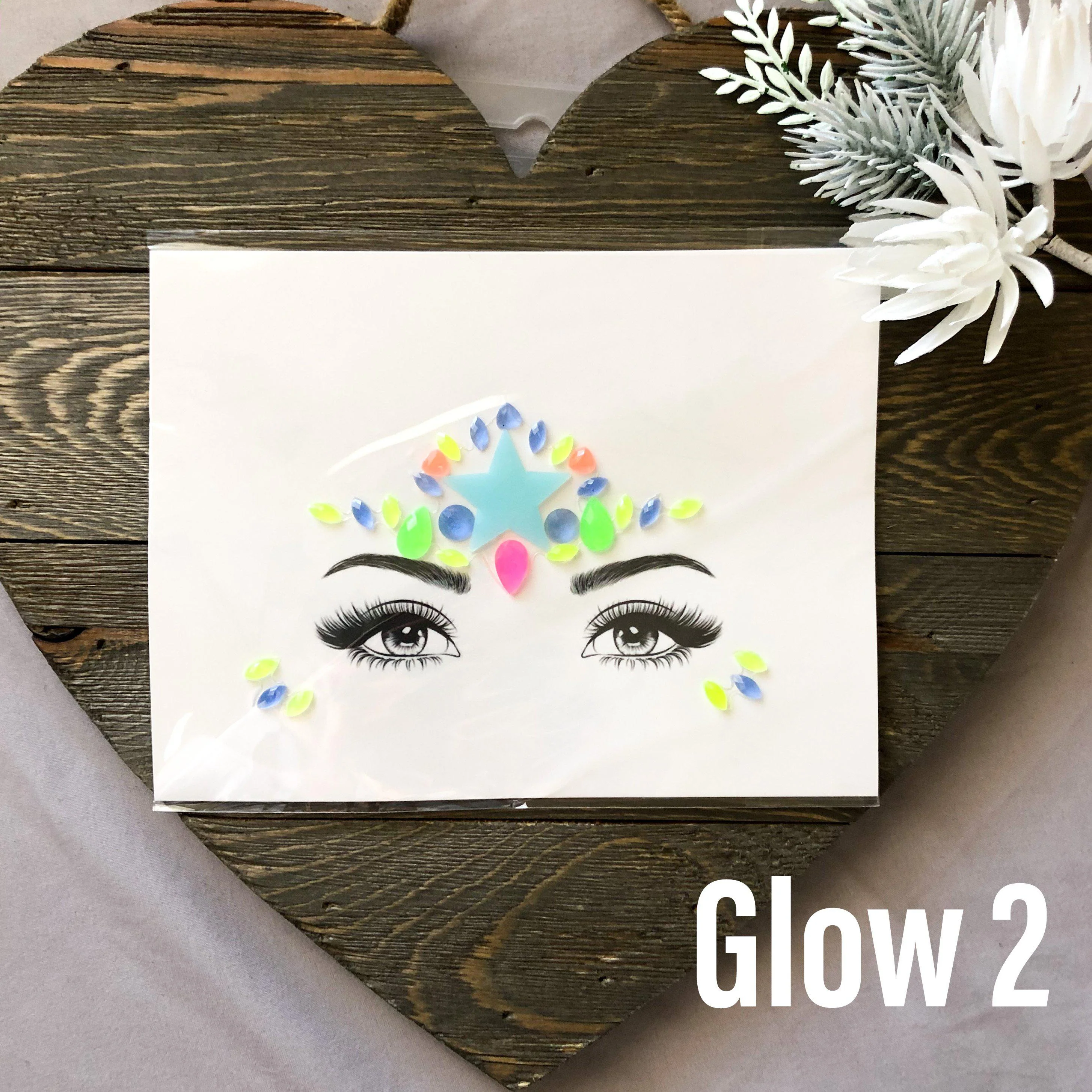 Glow in the Dark Face Gems - 14 Designs - Image 19