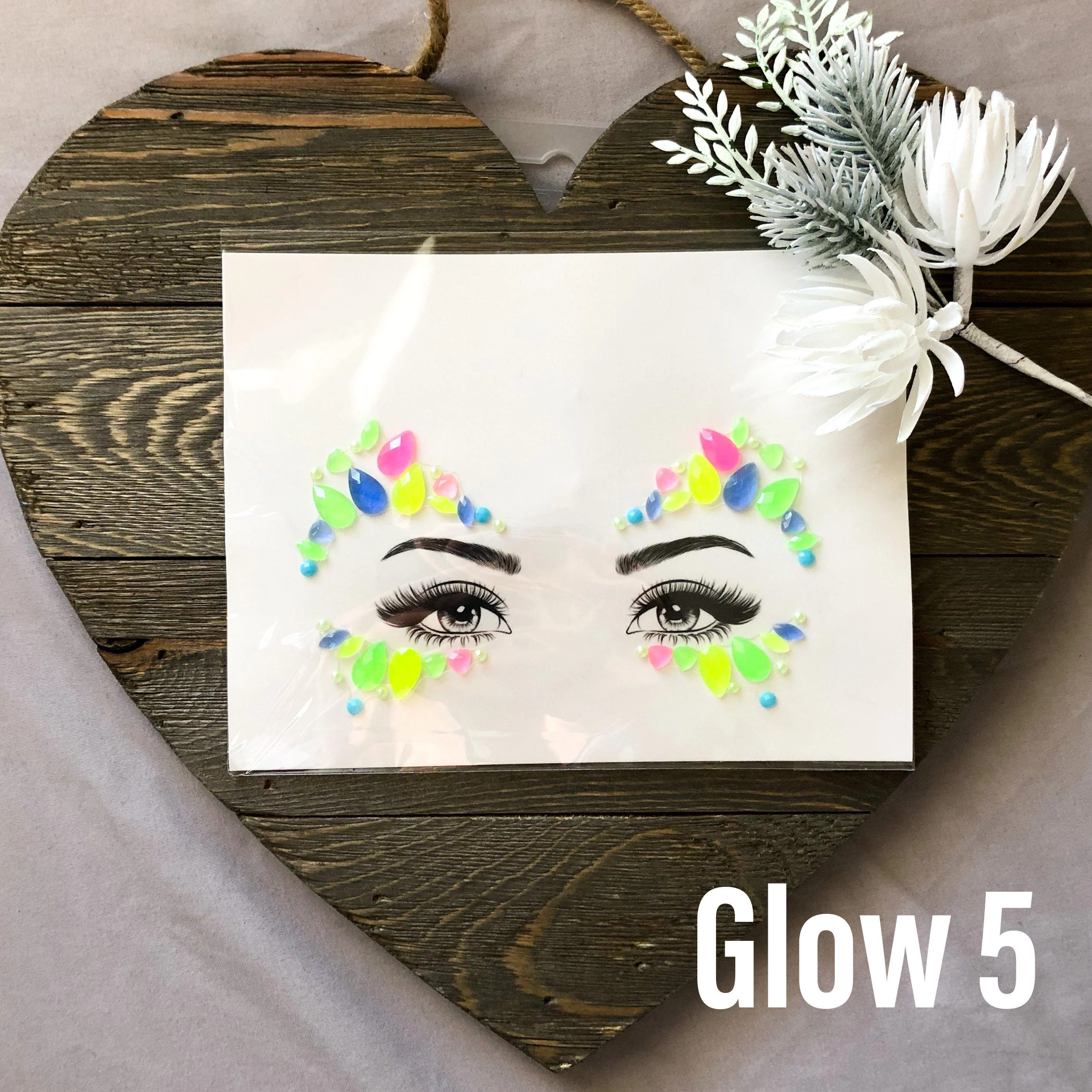 Glow in the Dark Face Gems - 14 Designs - Image 22
