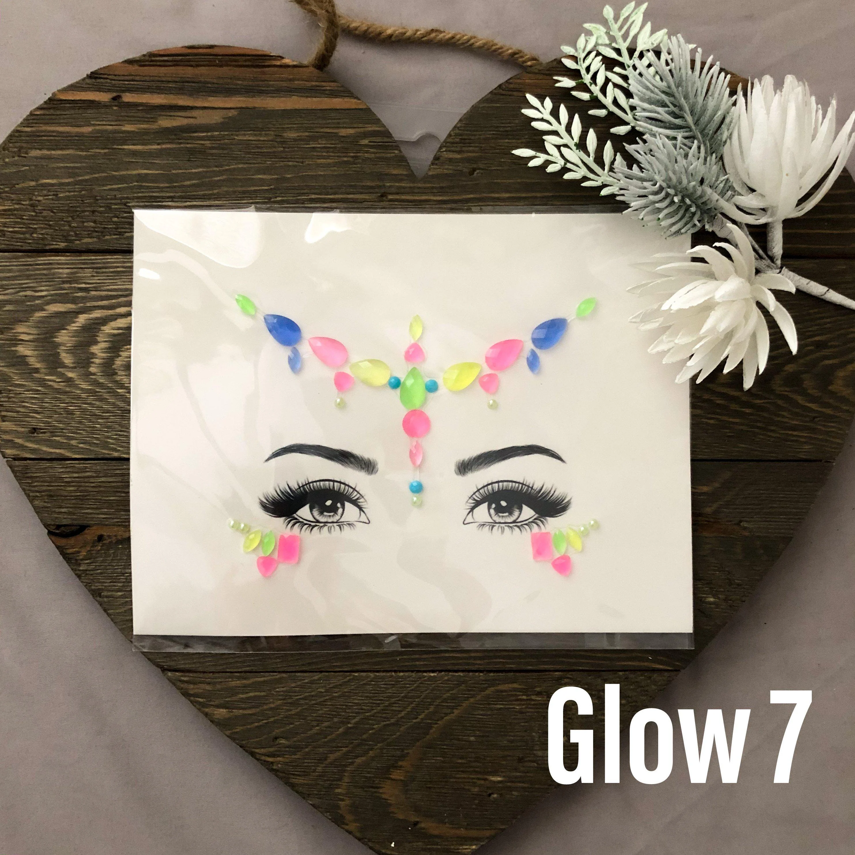 Glow in the Dark Face Gems - 14 Designs - Image 24