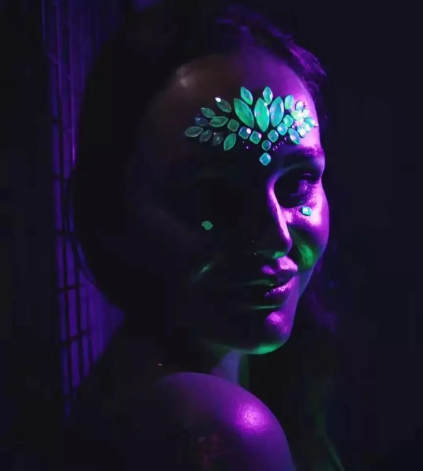 Glow in the Dark Face Gems - 14 Designs - Image 3