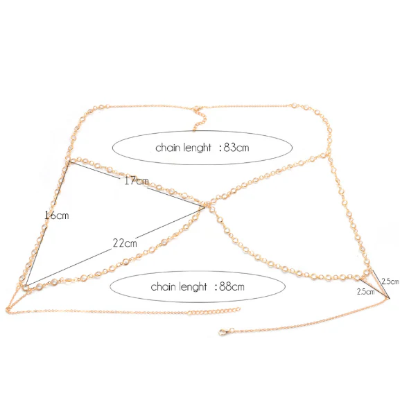 Golden Glory Body + Bra Chain - Image 8
