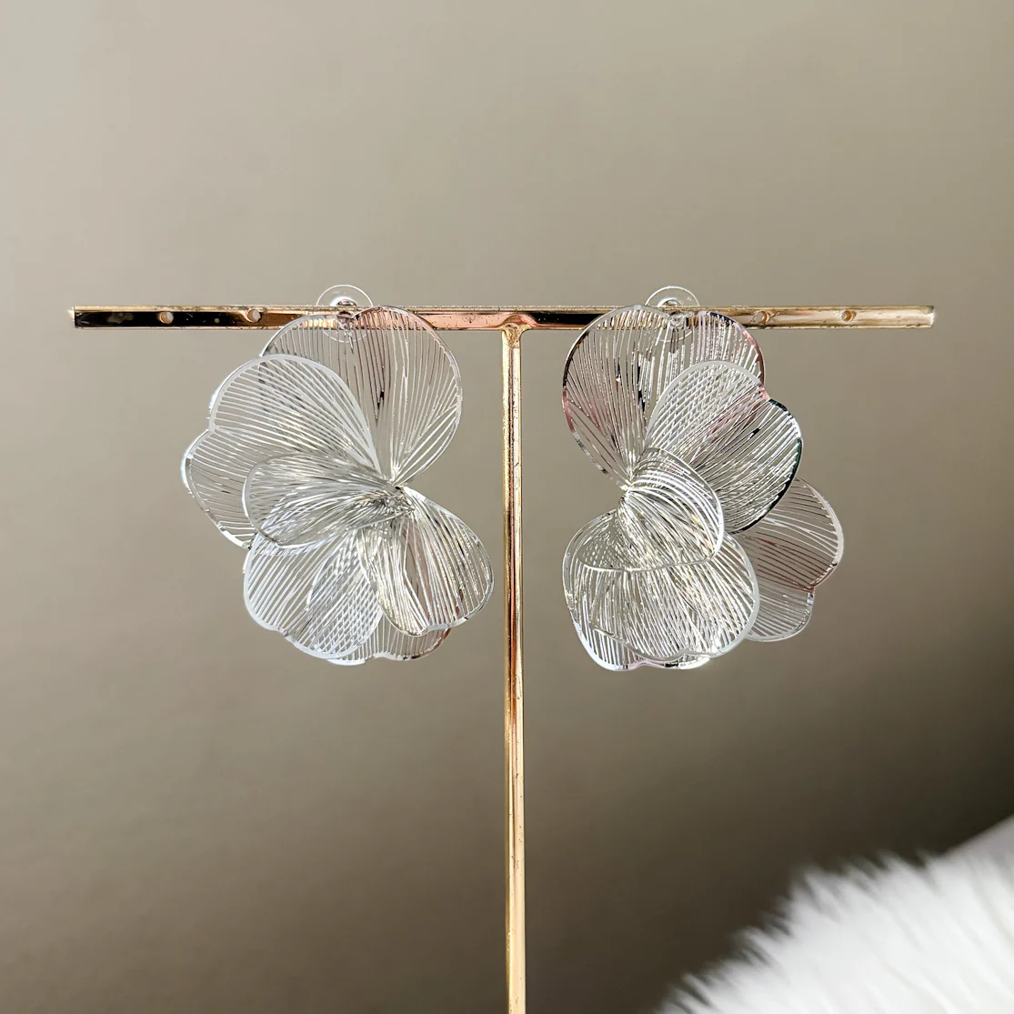 Golden Petal Drops Earrings - Image 23