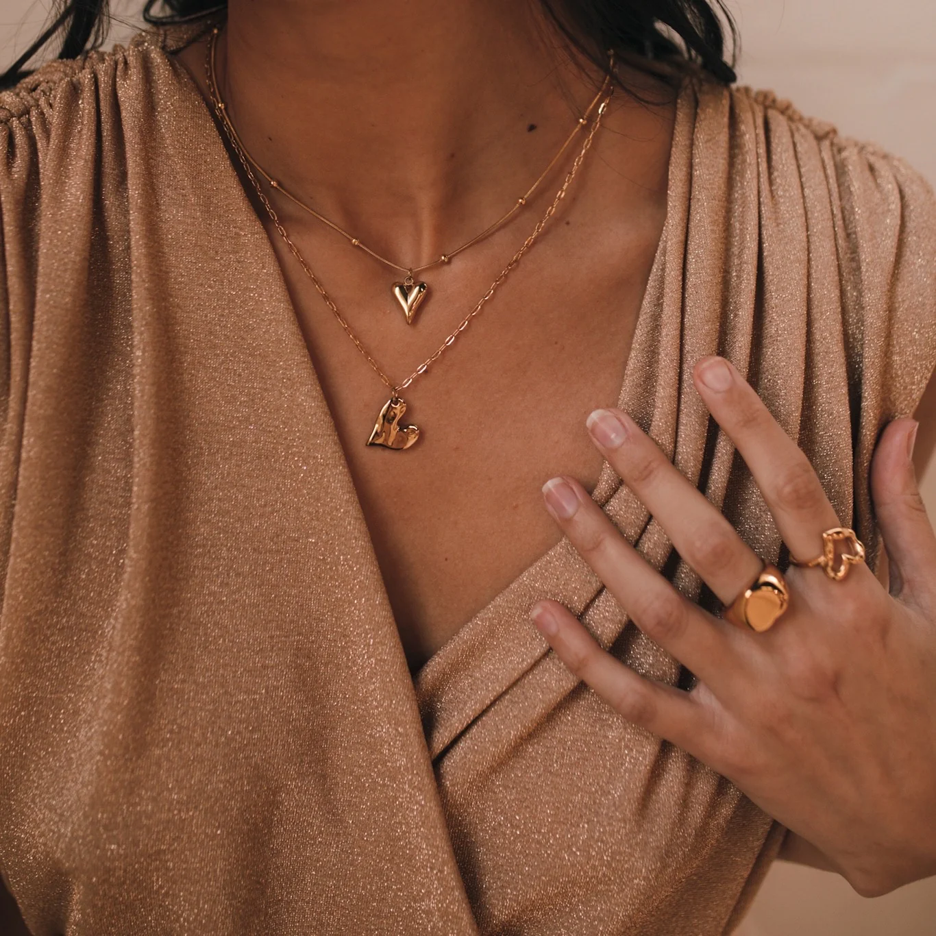 Hammered Heart Necklace - LAST CHANCE! - Image 4