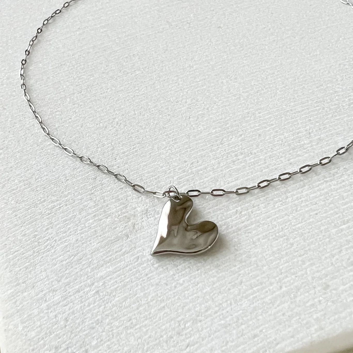 Hammered Heart Necklace - LAST CHANCE! - Image 7