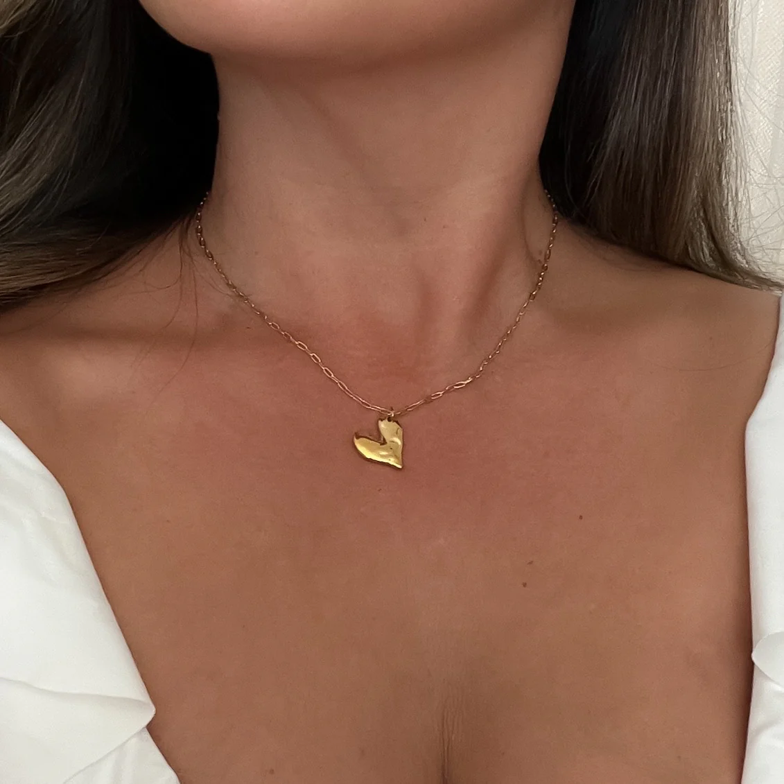 Hammered Heart Necklace - LAST CHANCE! - Image 8
