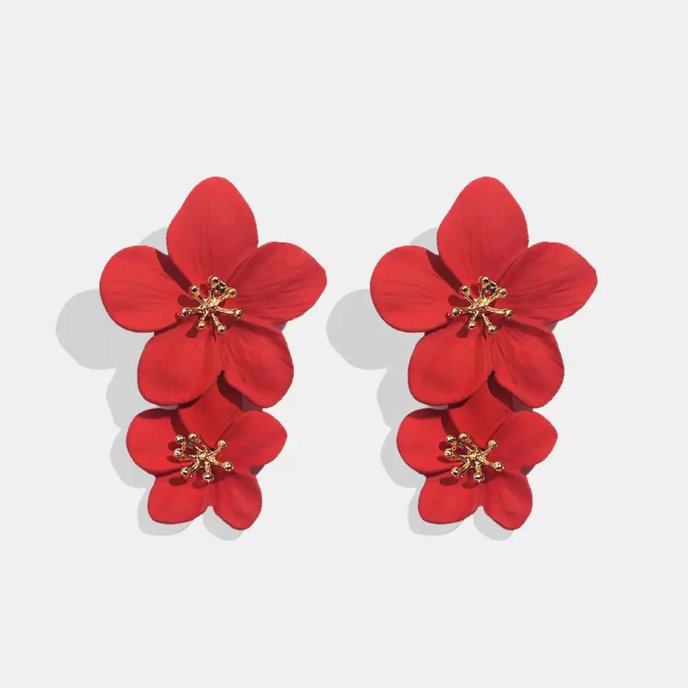 Hibiscus Flower Drop Earrings - LAST CHANCE! - Image 18