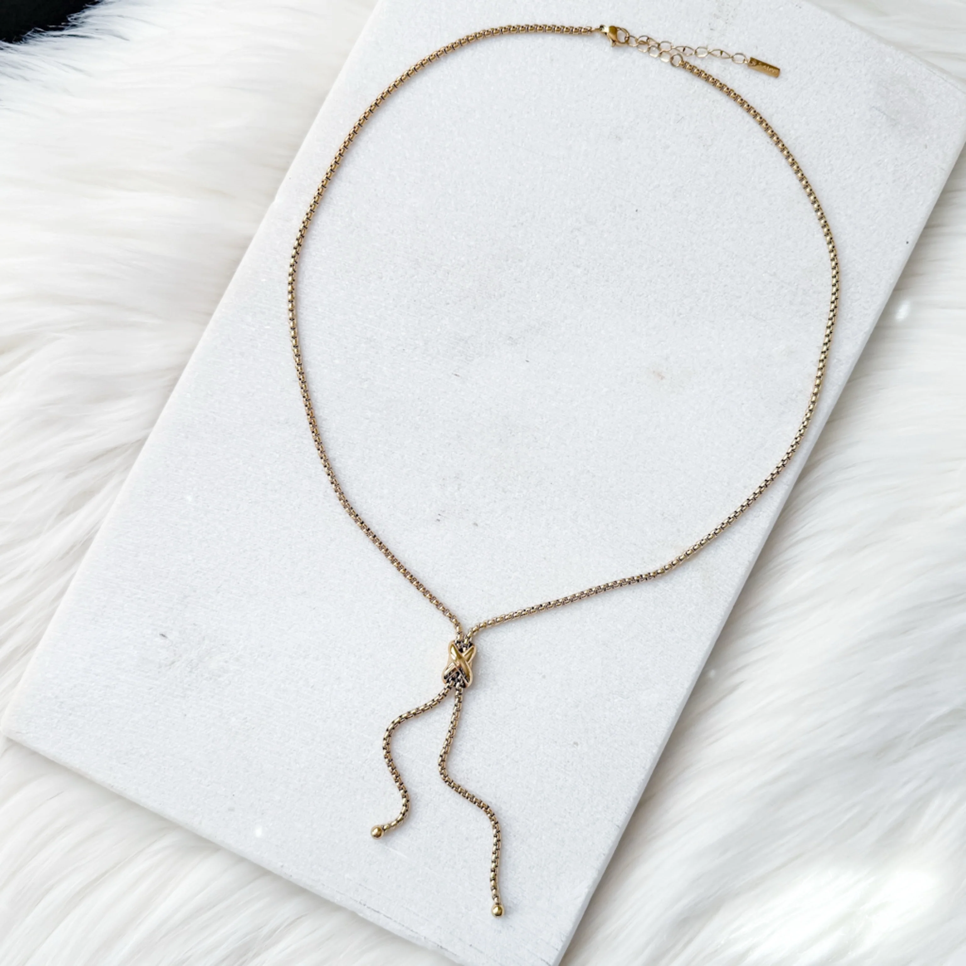 Infinity Knot Lariat Necklace - Image 10