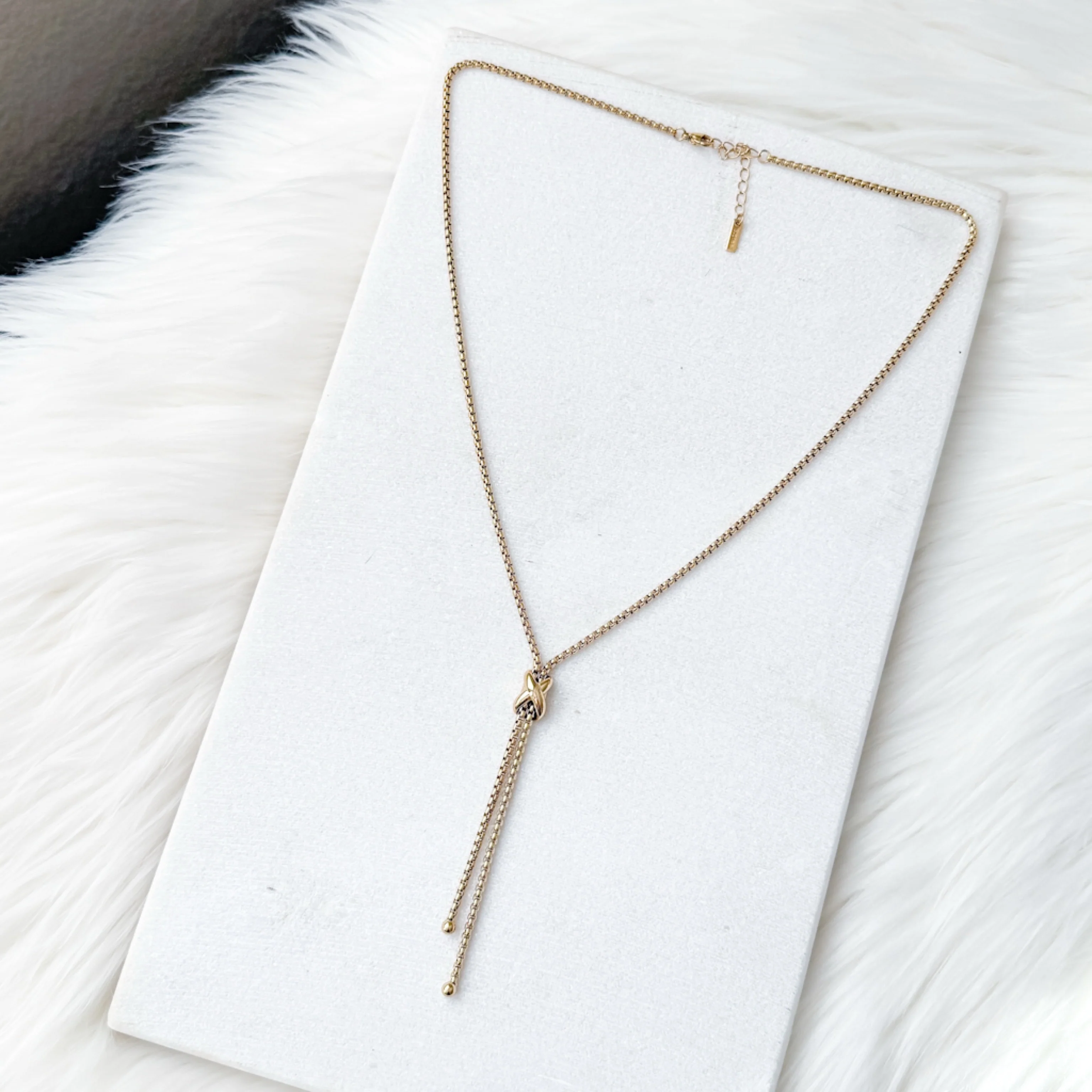 Infinity Knot Lariat Necklace - Image 11