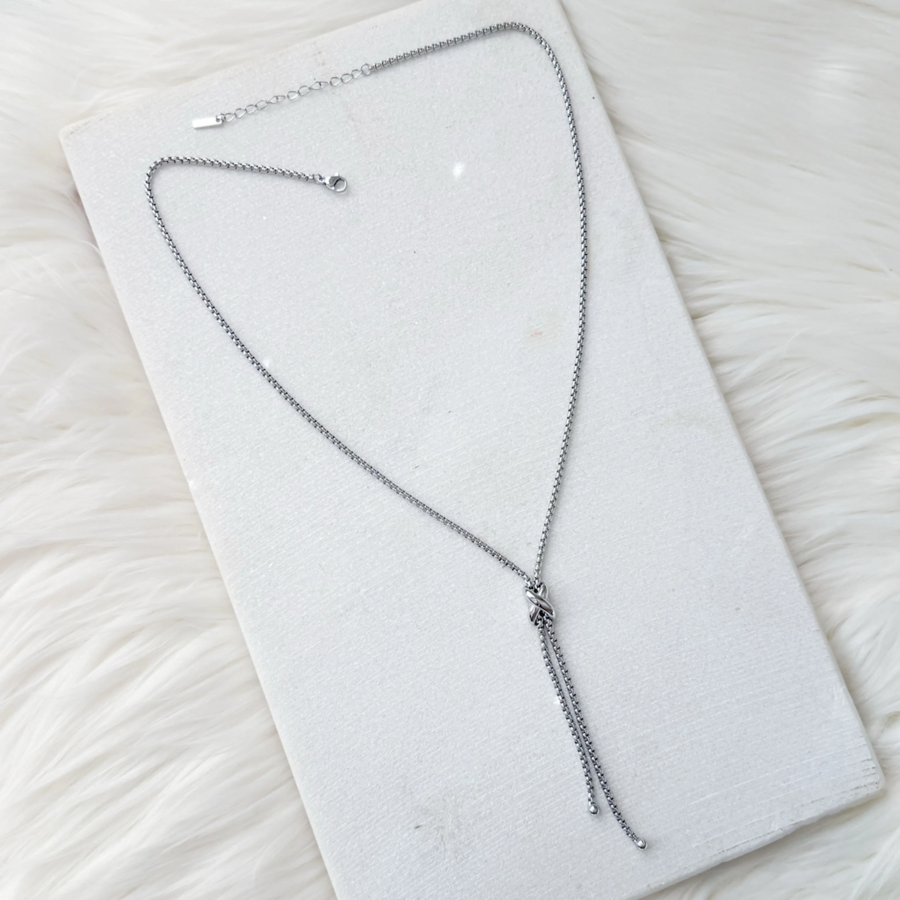 Infinity Knot Lariat Necklace - Image 12