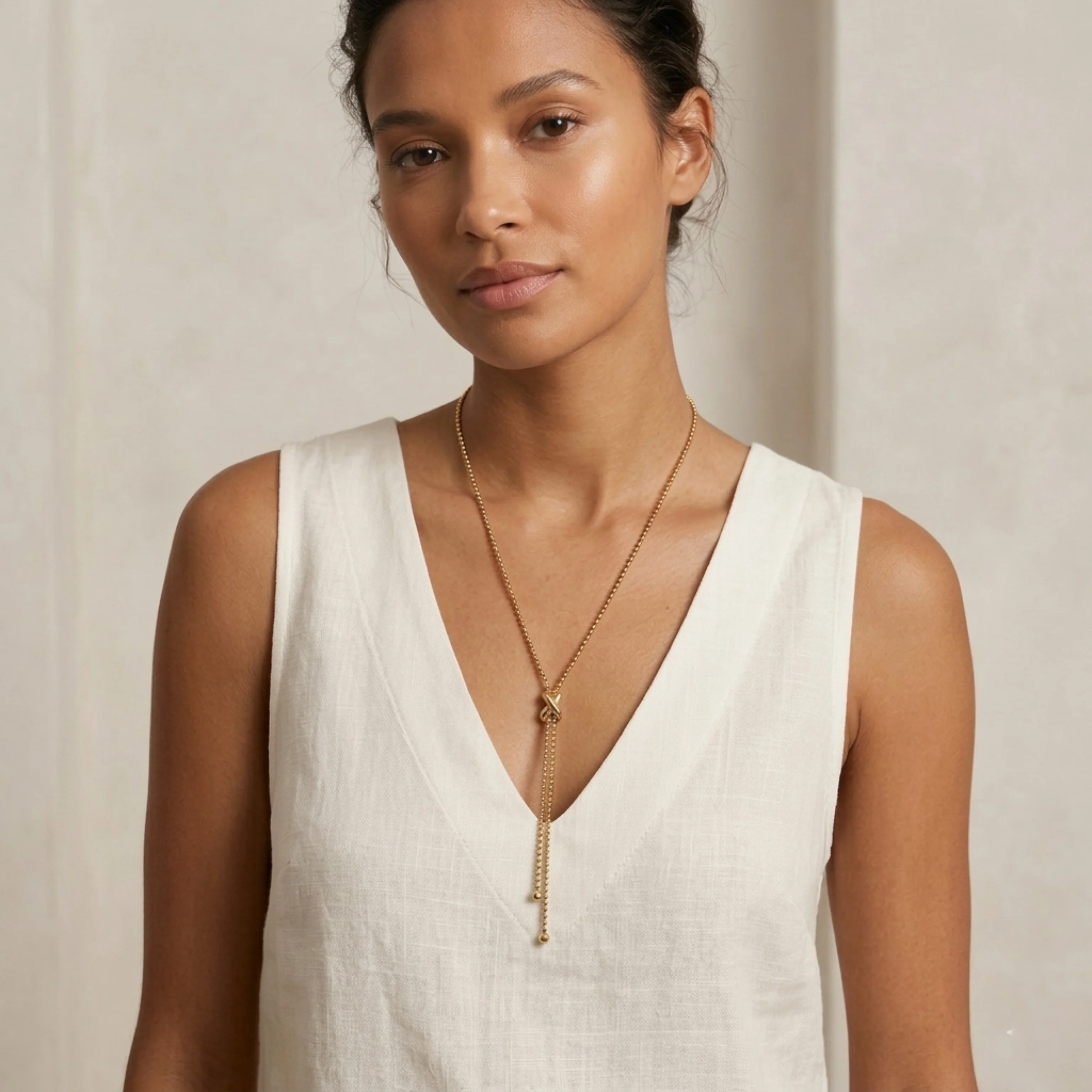 Infinity Knot Lariat Necklace - Image 8