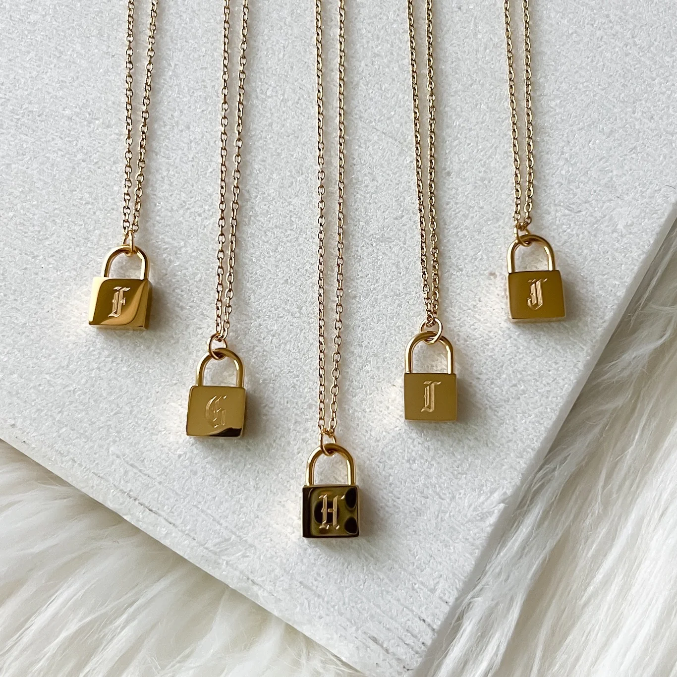 Initial Padlock Necklace - LAST CHANCE! - Image 7