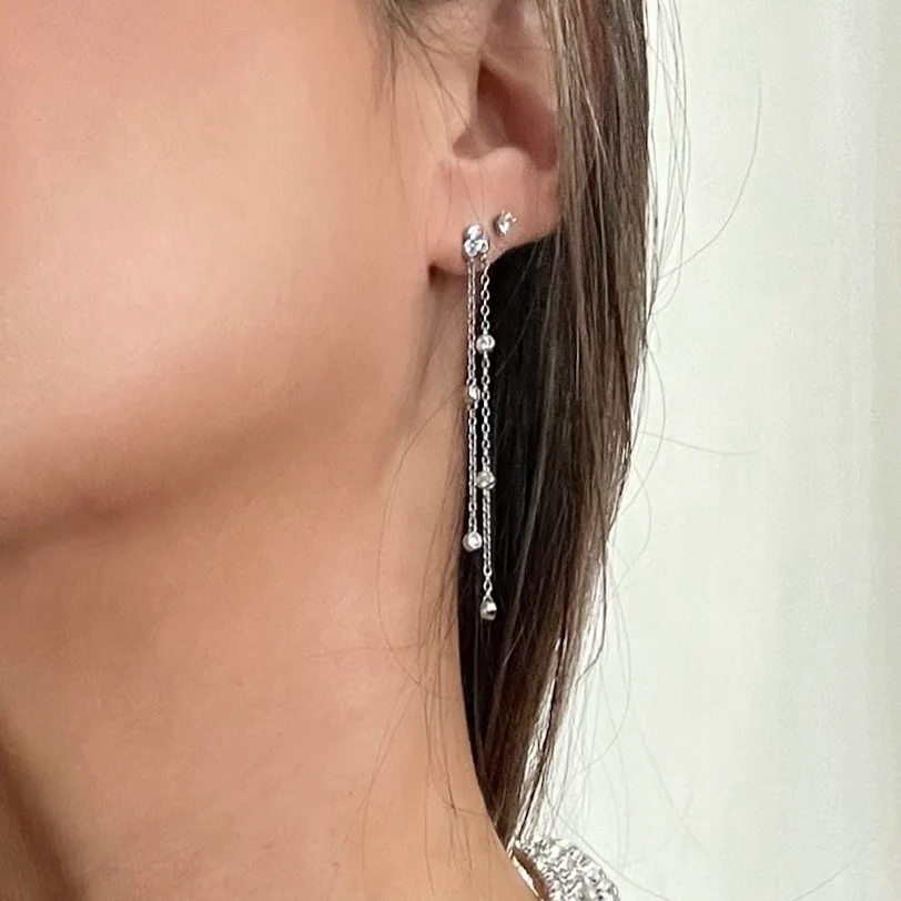 Jolie Bezel Drop Earrings - LAST CHANCE! - Image 13