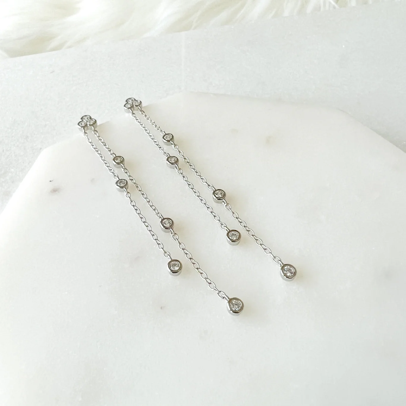 Jolie Bezel Drop Earrings - LAST CHANCE! - Image 24