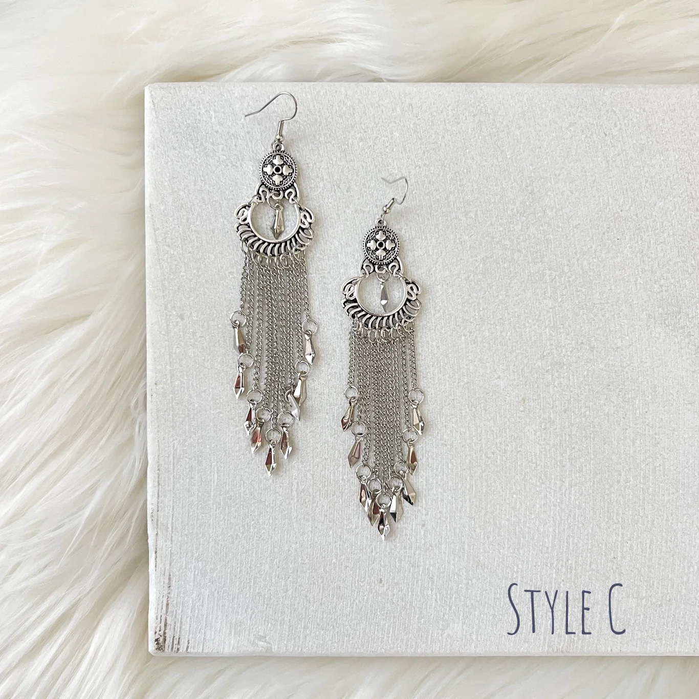 Karma Vintage Metal Earrings - 3 STYLES! - Image 24