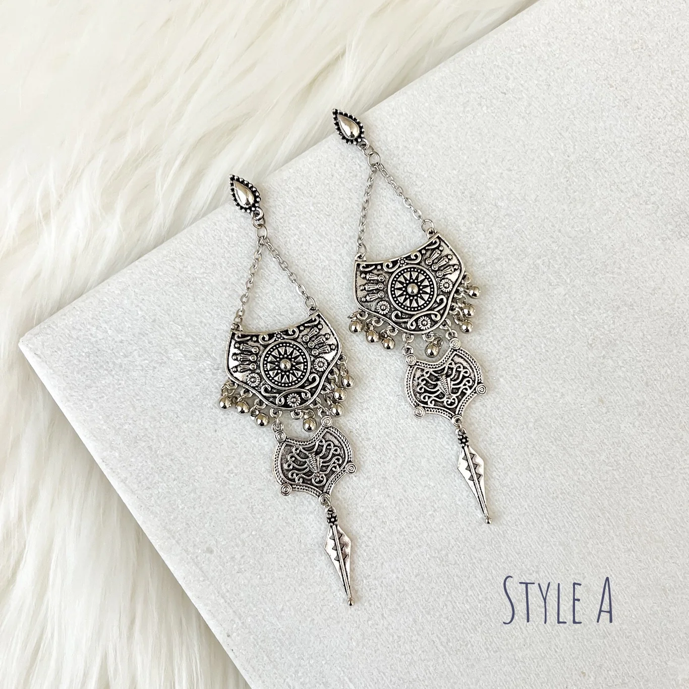 Karma Vintage Metal Earrings - 3 STYLES! - Image 32