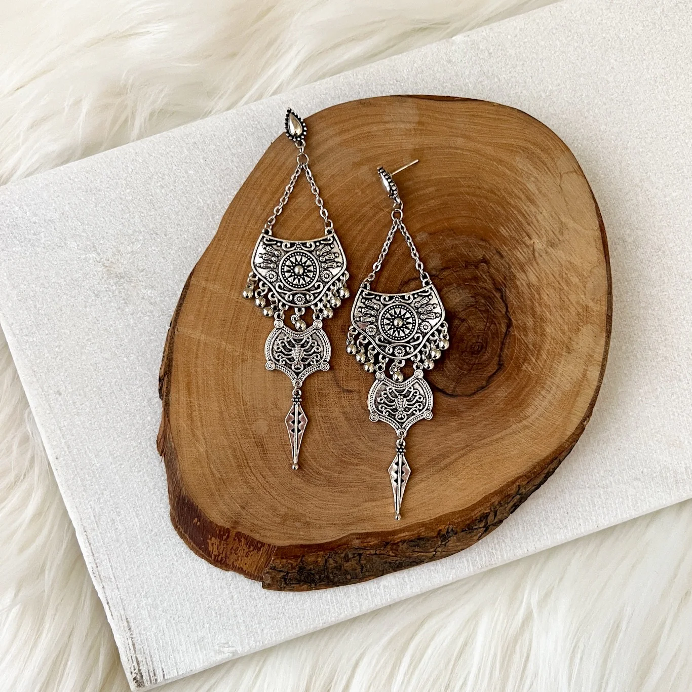 Karma Vintage Metal Earrings - 3 STYLES! - Image 33