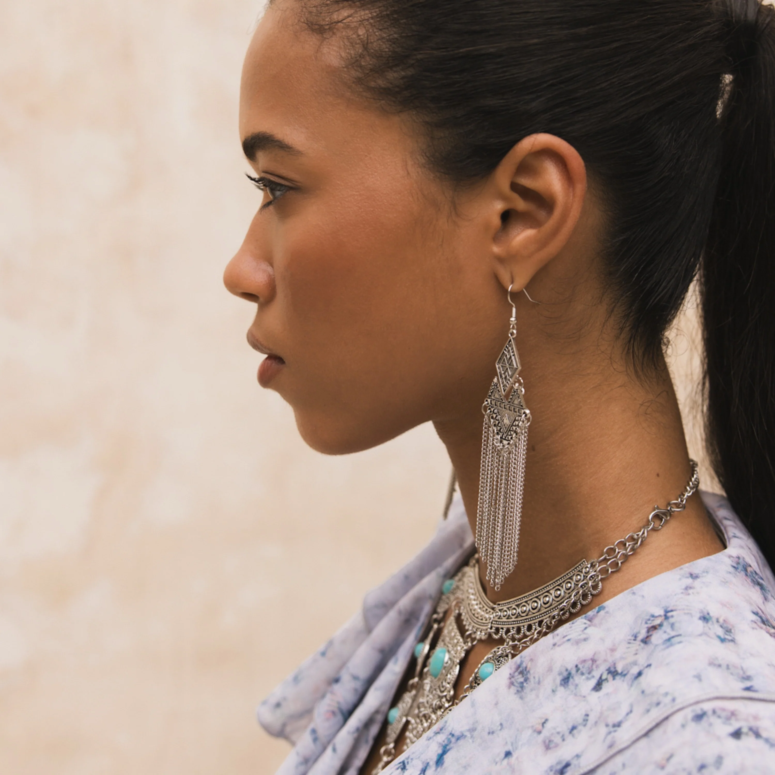 Karma Vintage Metal Earrings - 3 STYLES! - Image 4