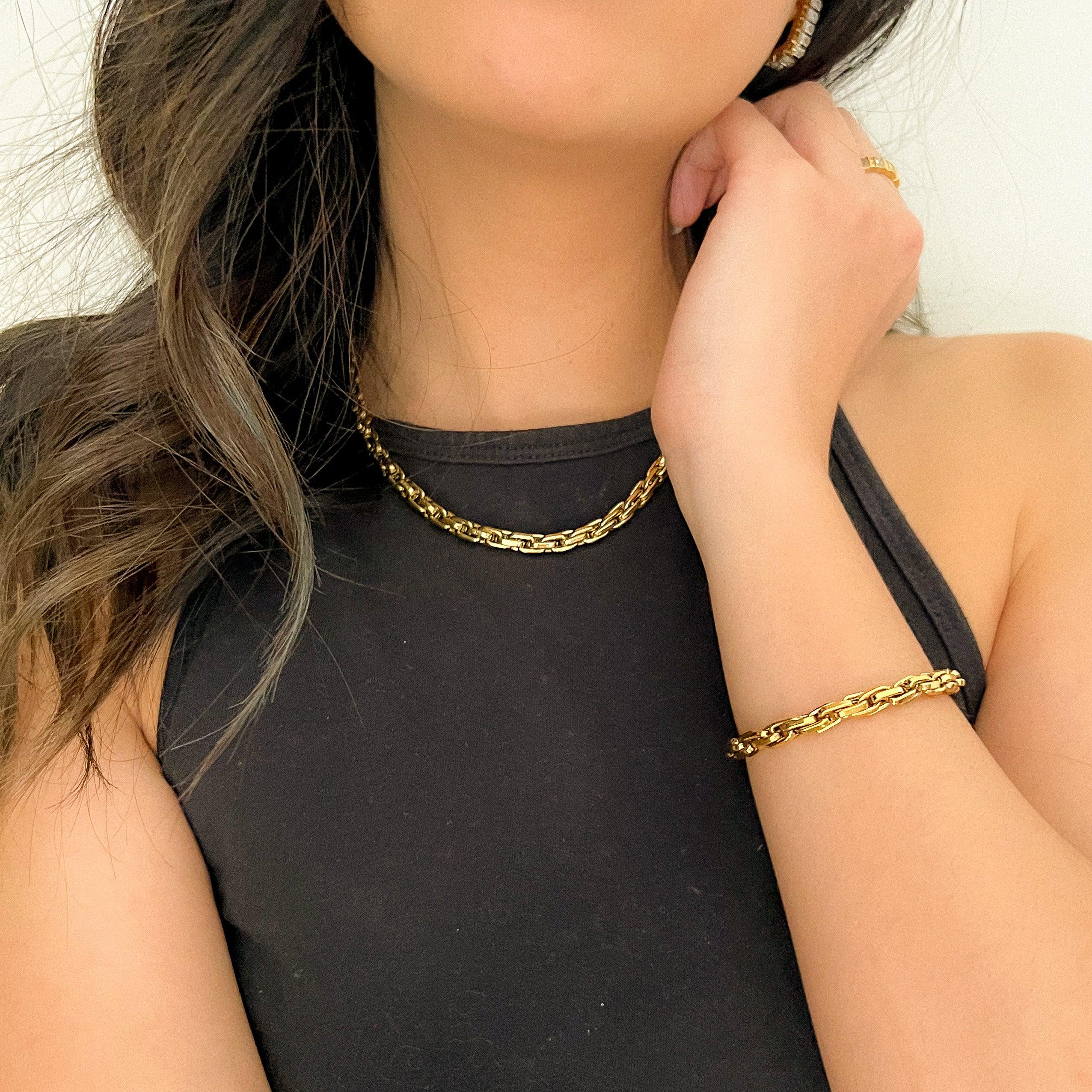 Kassia Block Chain Necklace - LAST CHANCE! - Image 18