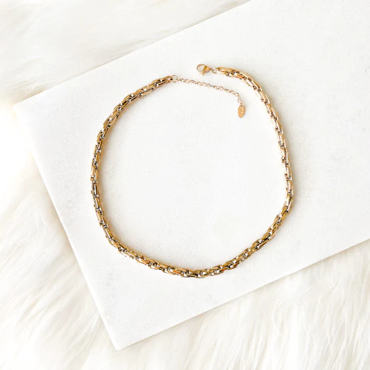 Kassia Block Chain Necklace - LAST CHANCE! - Image 8