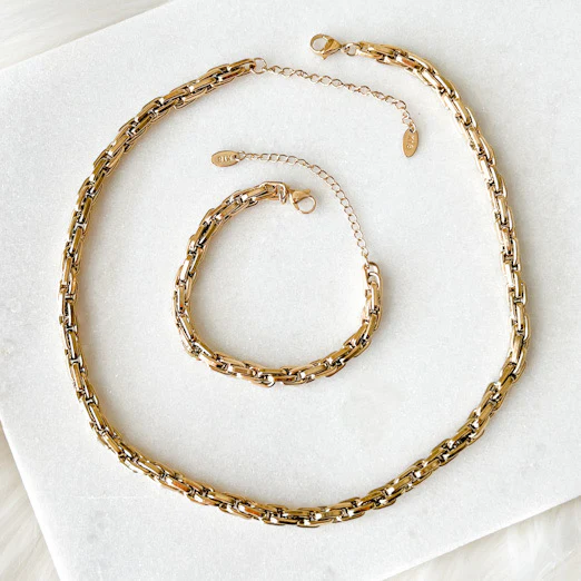 Kassia Block Chain Necklace - LAST CHANCE! - Image 9