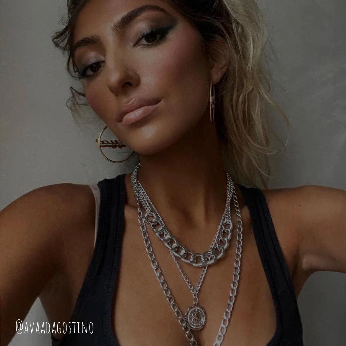Letizia Layered Chain Necklace - LAST CHANCE! - Image 3