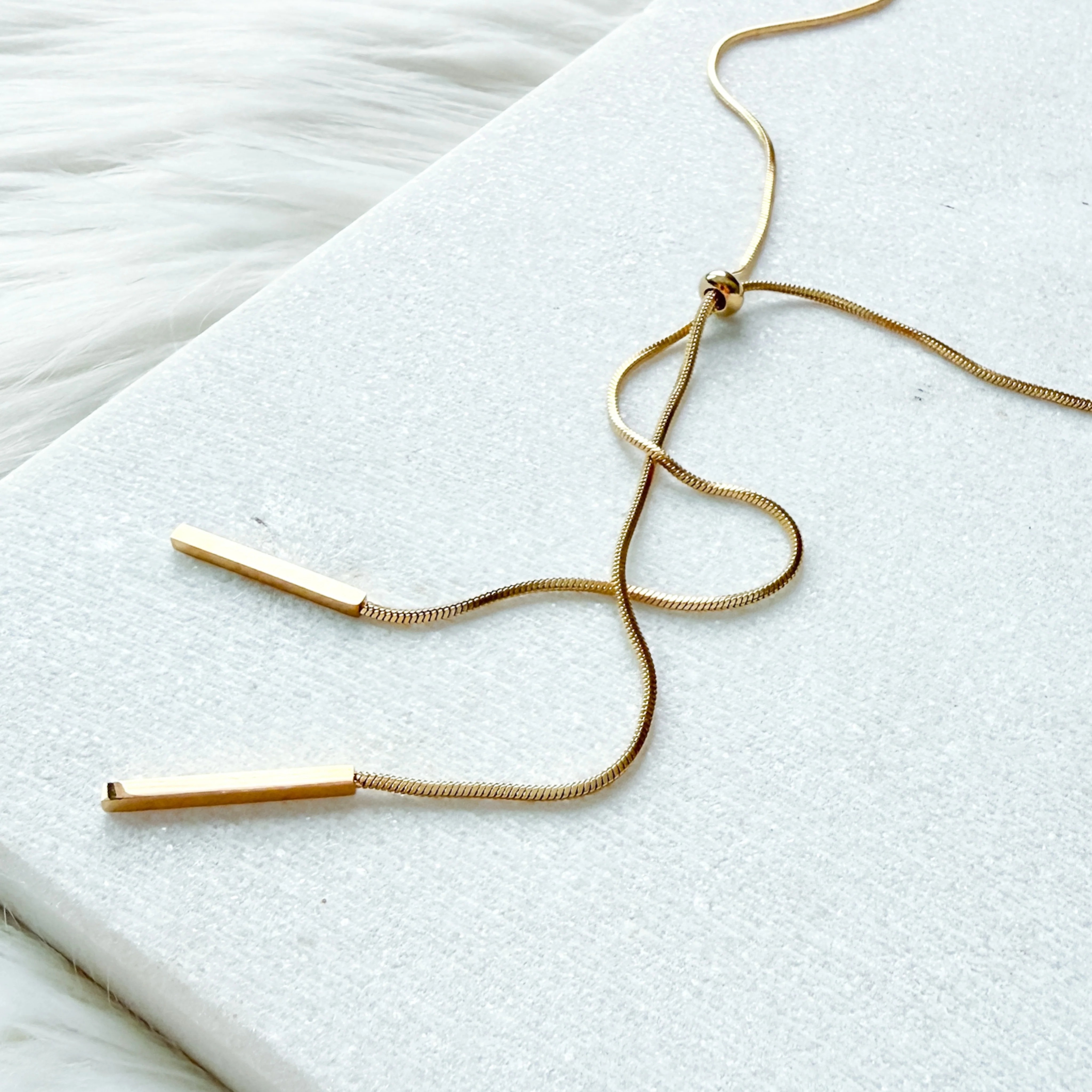 Linearity Lariat Necklace - Image 2