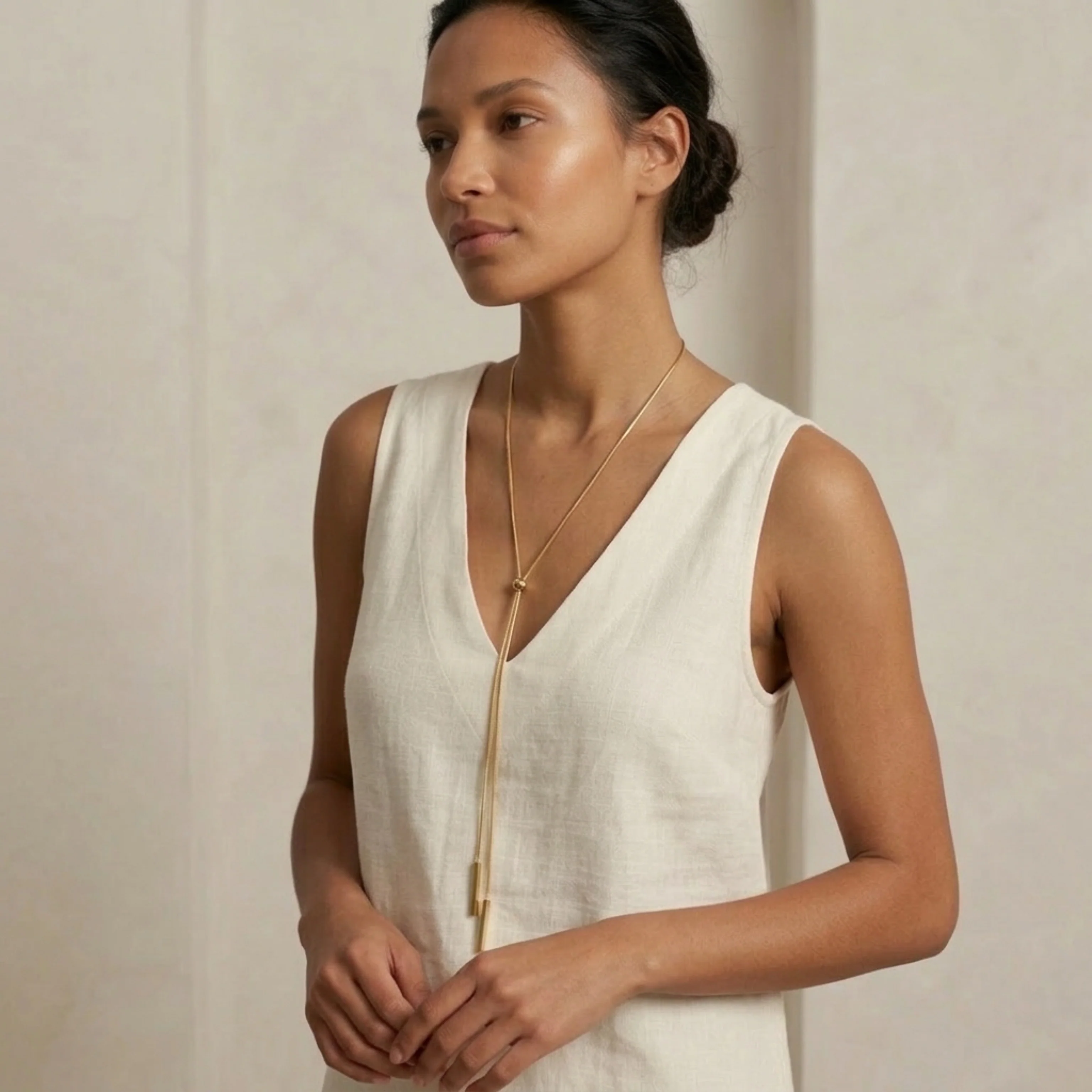 Linearity Lariat Necklace - Image 5