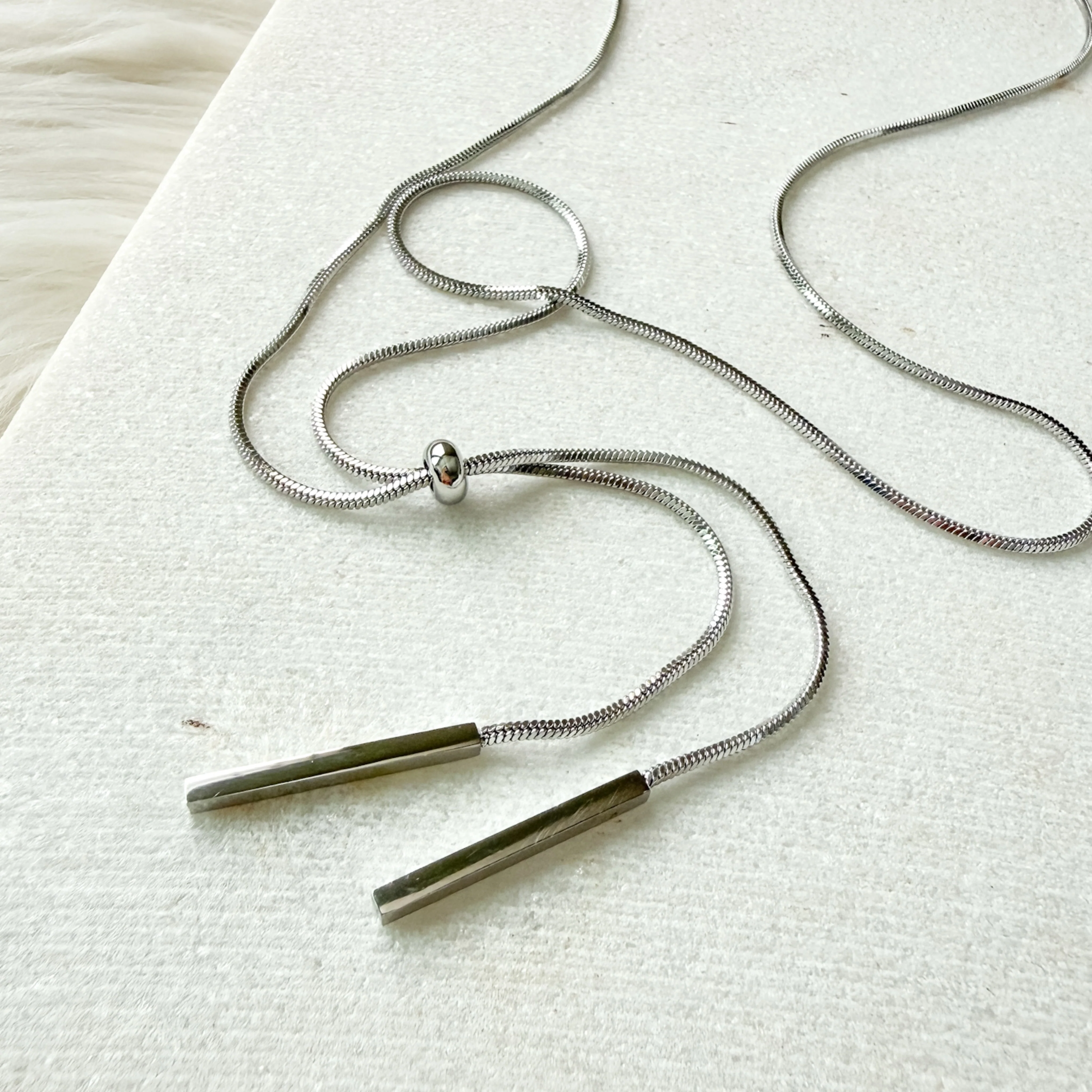 Linearity Lariat Necklace - Image 6