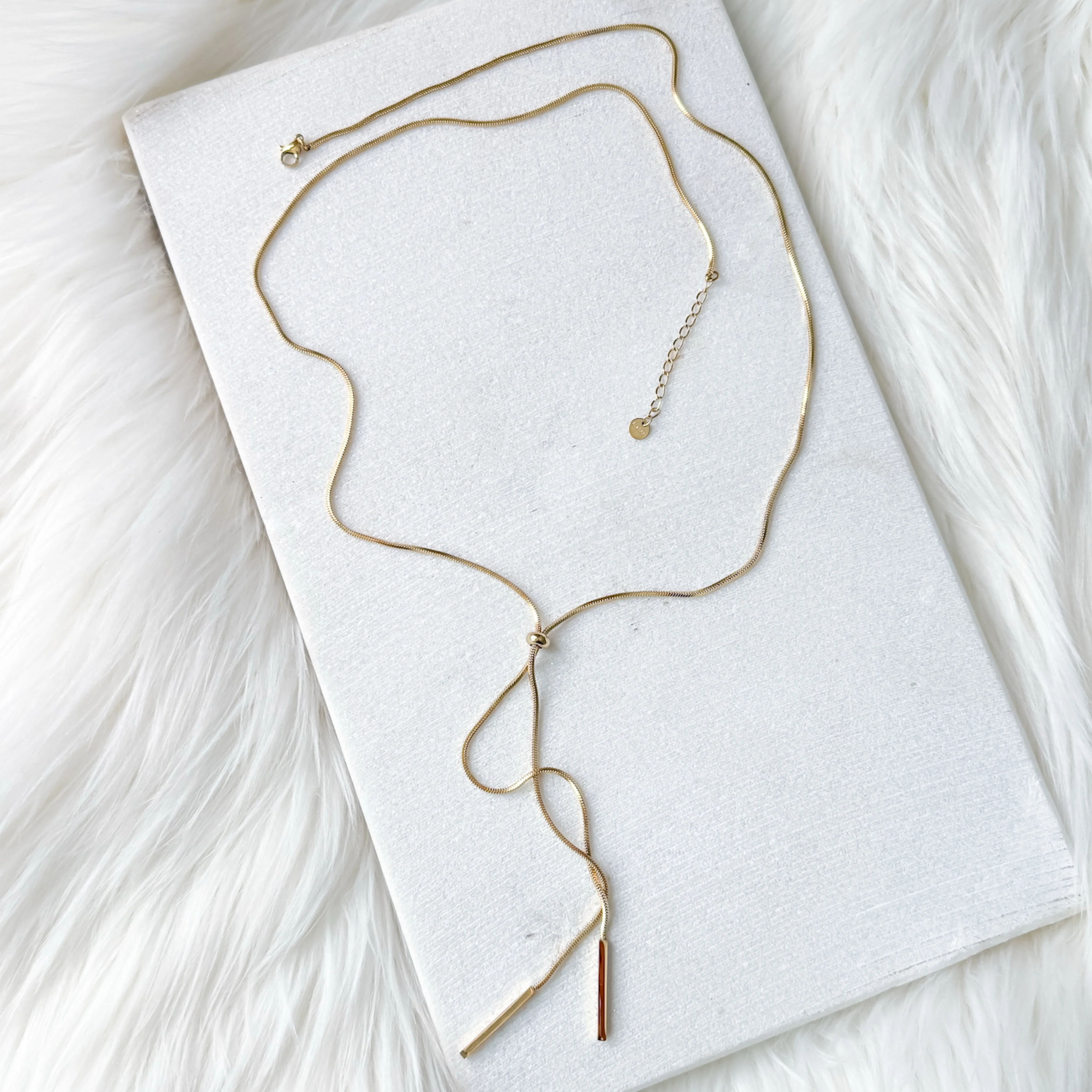 Linearity Lariat Necklace - Image 7
