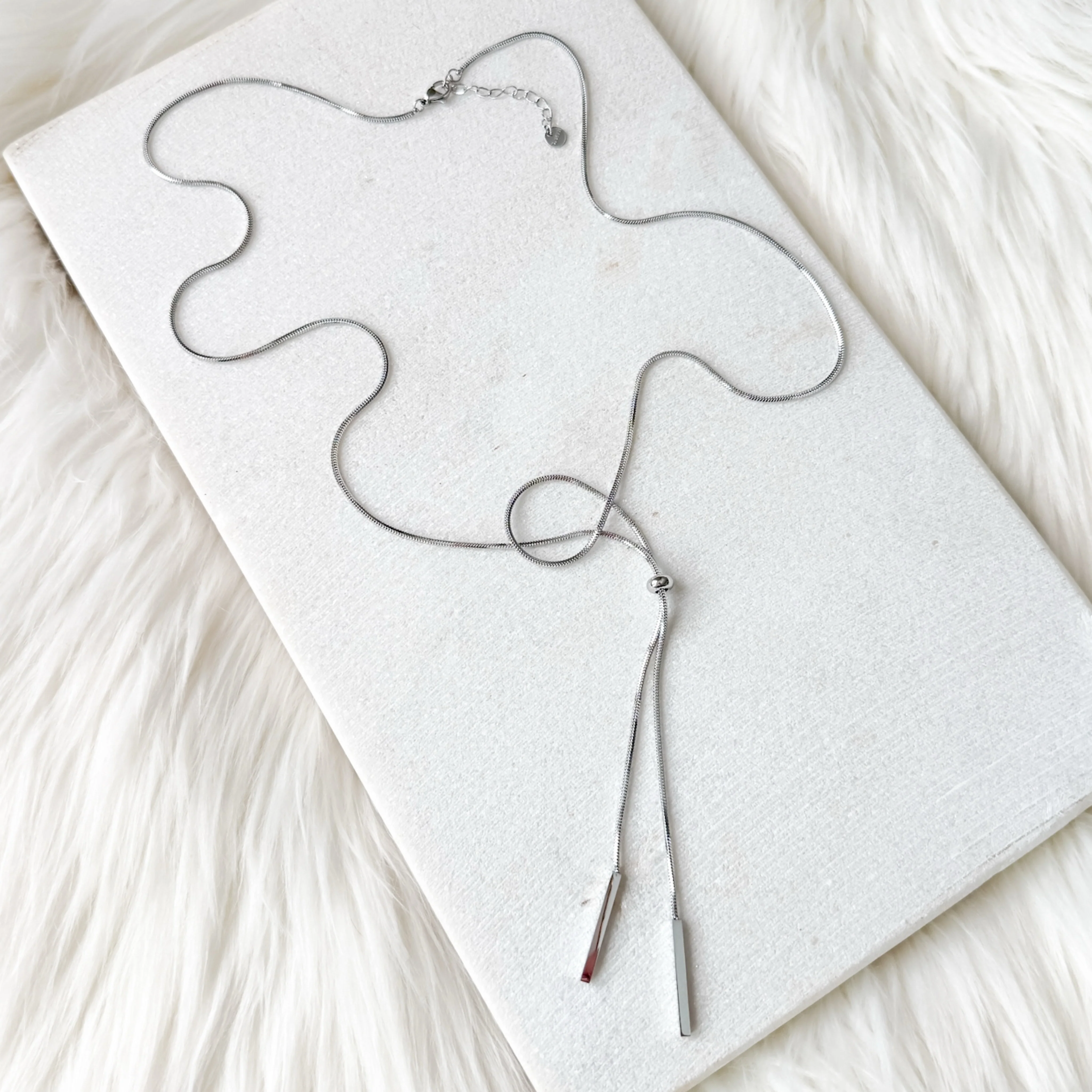 Linearity Lariat Necklace - Image 8