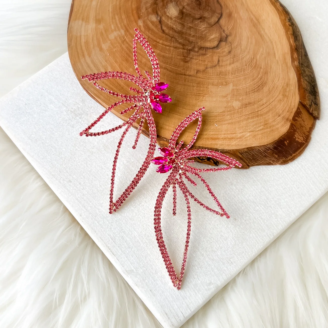 Lorelei Floral Statement Earrings - 5 COLORS! - Image 25