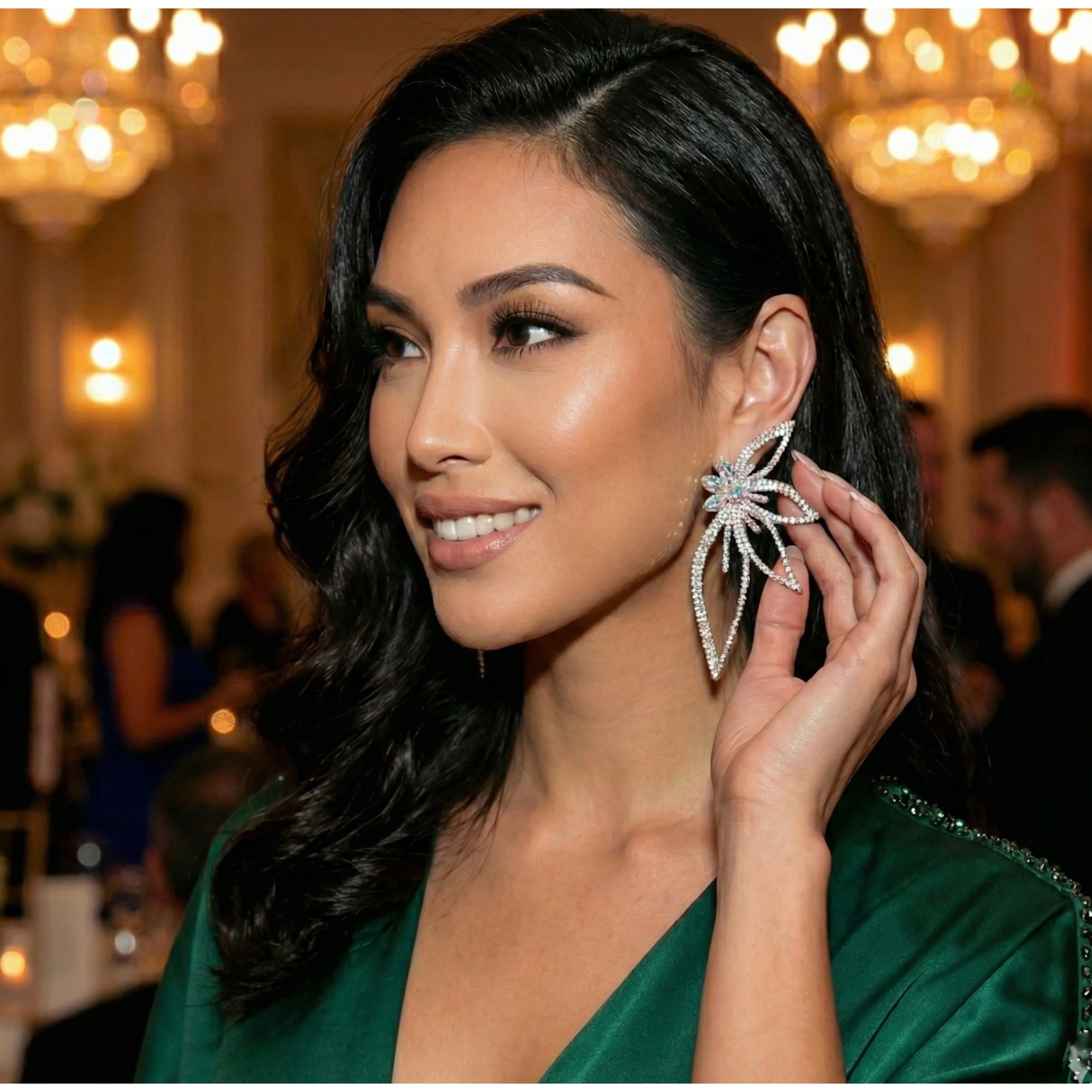 Lorelei Floral Statement Earrings - 5 COLORS! - Image 3