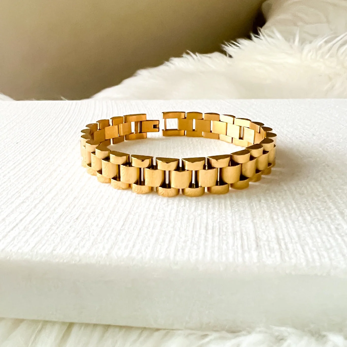 Lucia Watch Link Chain Bracelet - Image 2