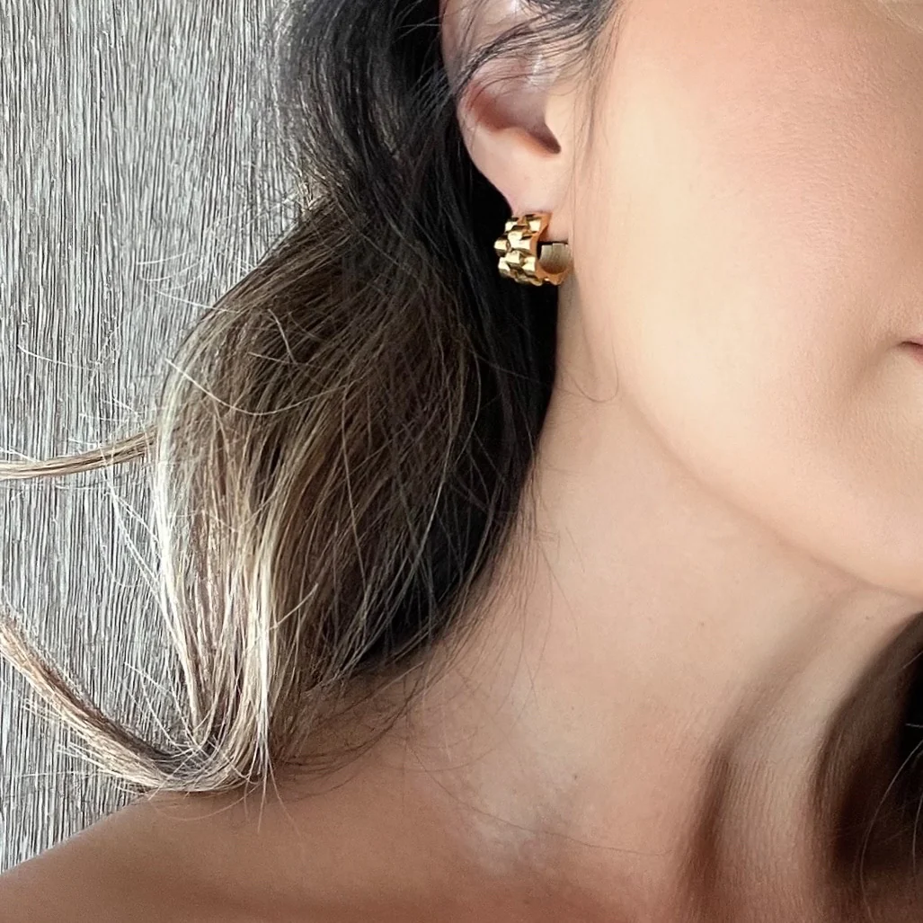 Lucia Watch Link Chain Earrings - LAST CHANCE! - Image 13