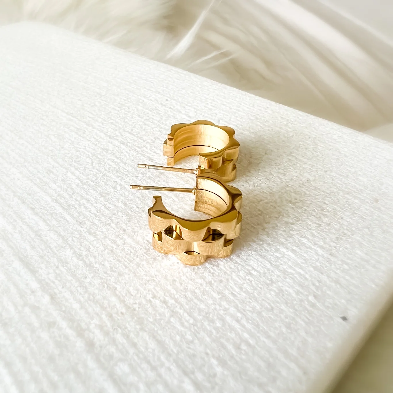Lucia Watch Link Chain Earrings - LAST CHANCE! - Image 15